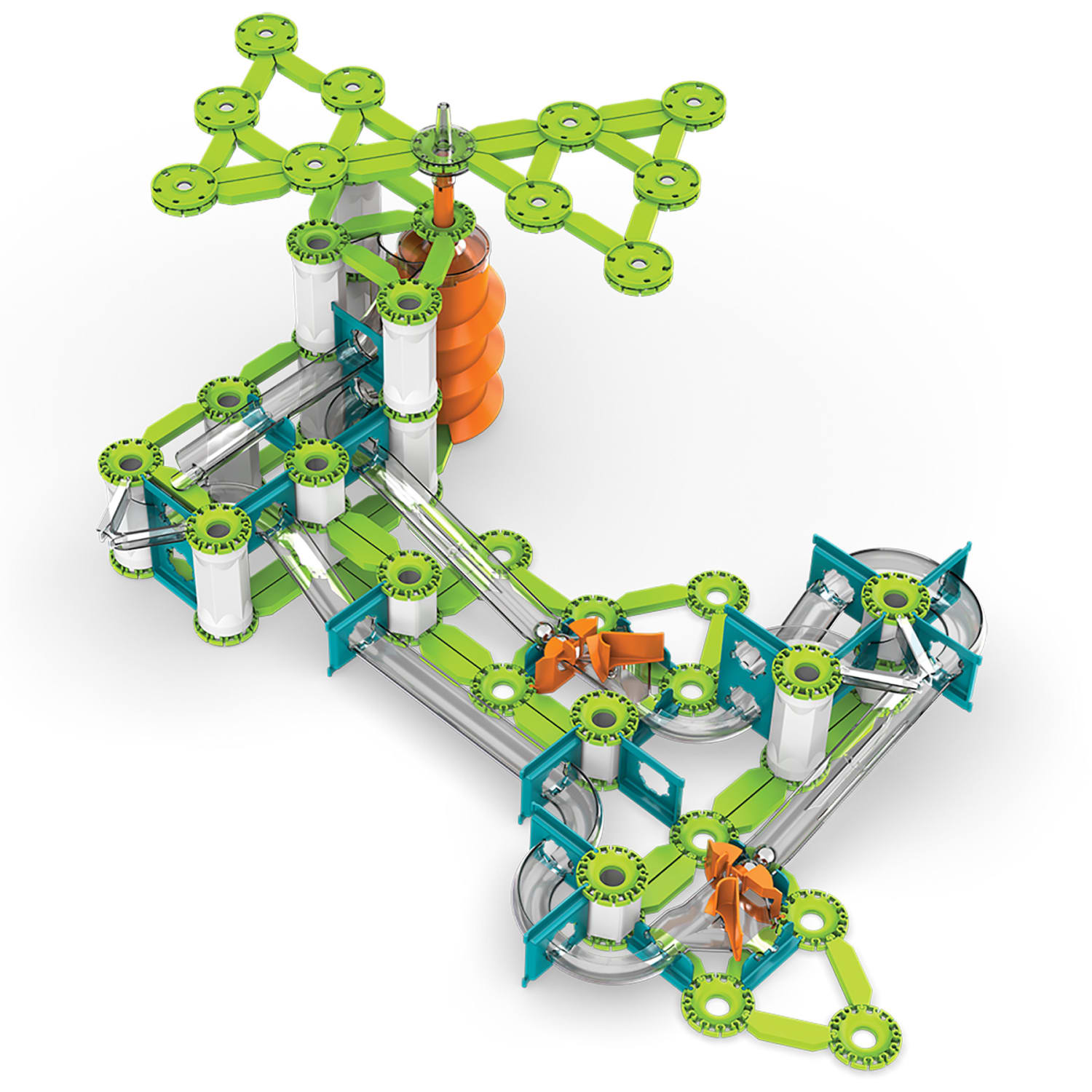Geomag Mechanics Gravity Construction Set, Elevator Circuit Recycled, 207 Pieces - Image 6
