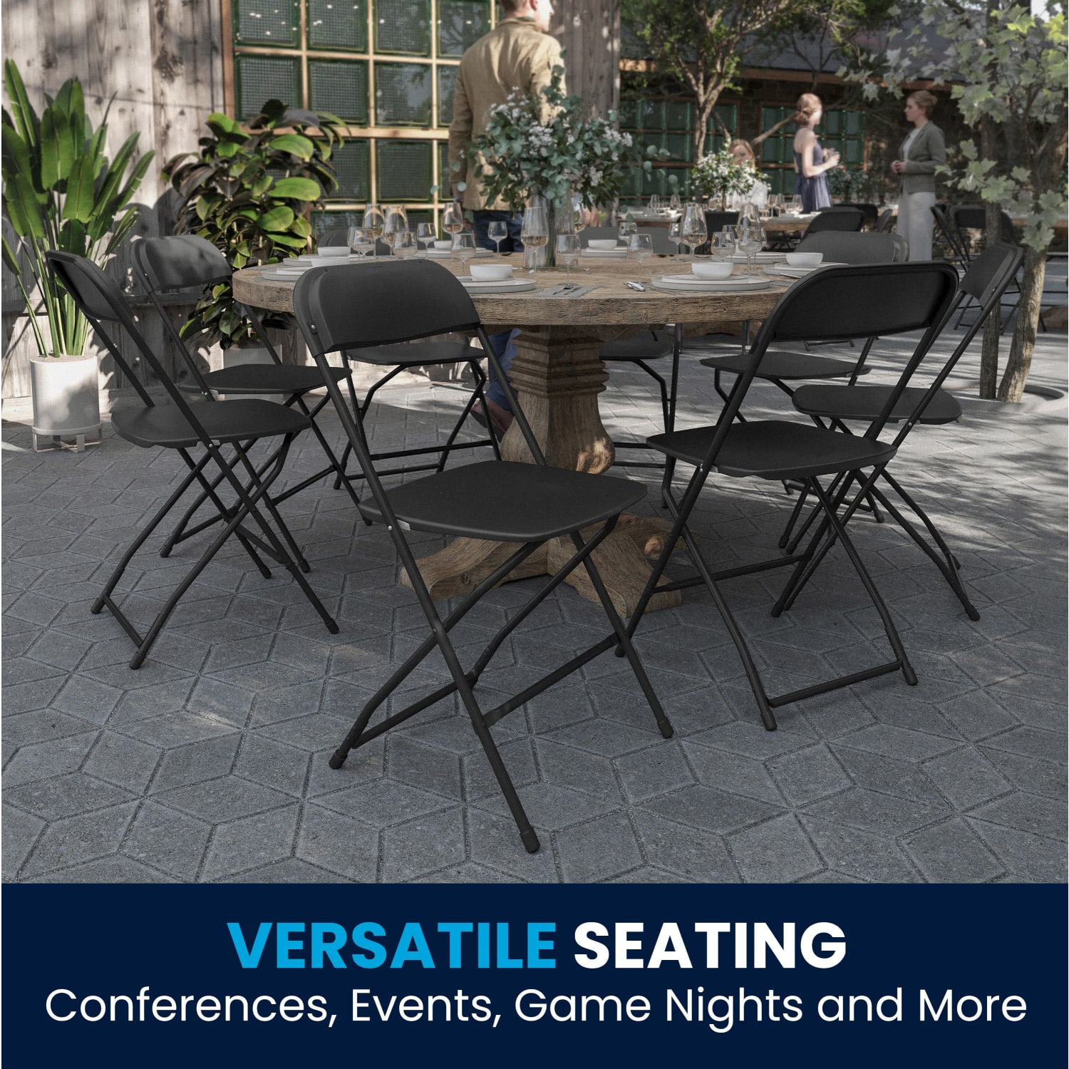 Flash Furniture Hercules Premium Folding Chairs Set Of 10 Folding Chairs Black PopularChairscom