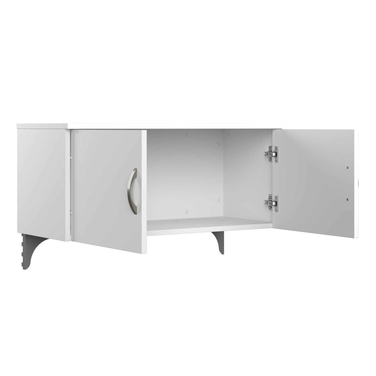 Bush Business Furniture Office in an Hour 65inW L-Shaped Cubicle Desk With Storage, Drawers And Organizers, Pure White, Standard Delivery - Image 5