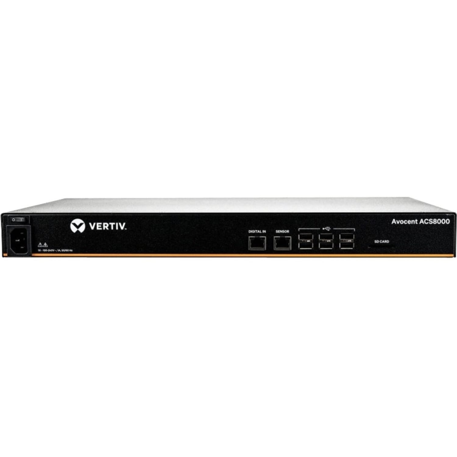 Avocent 8-Port ACS8000 Console System With Single AC Power Supply