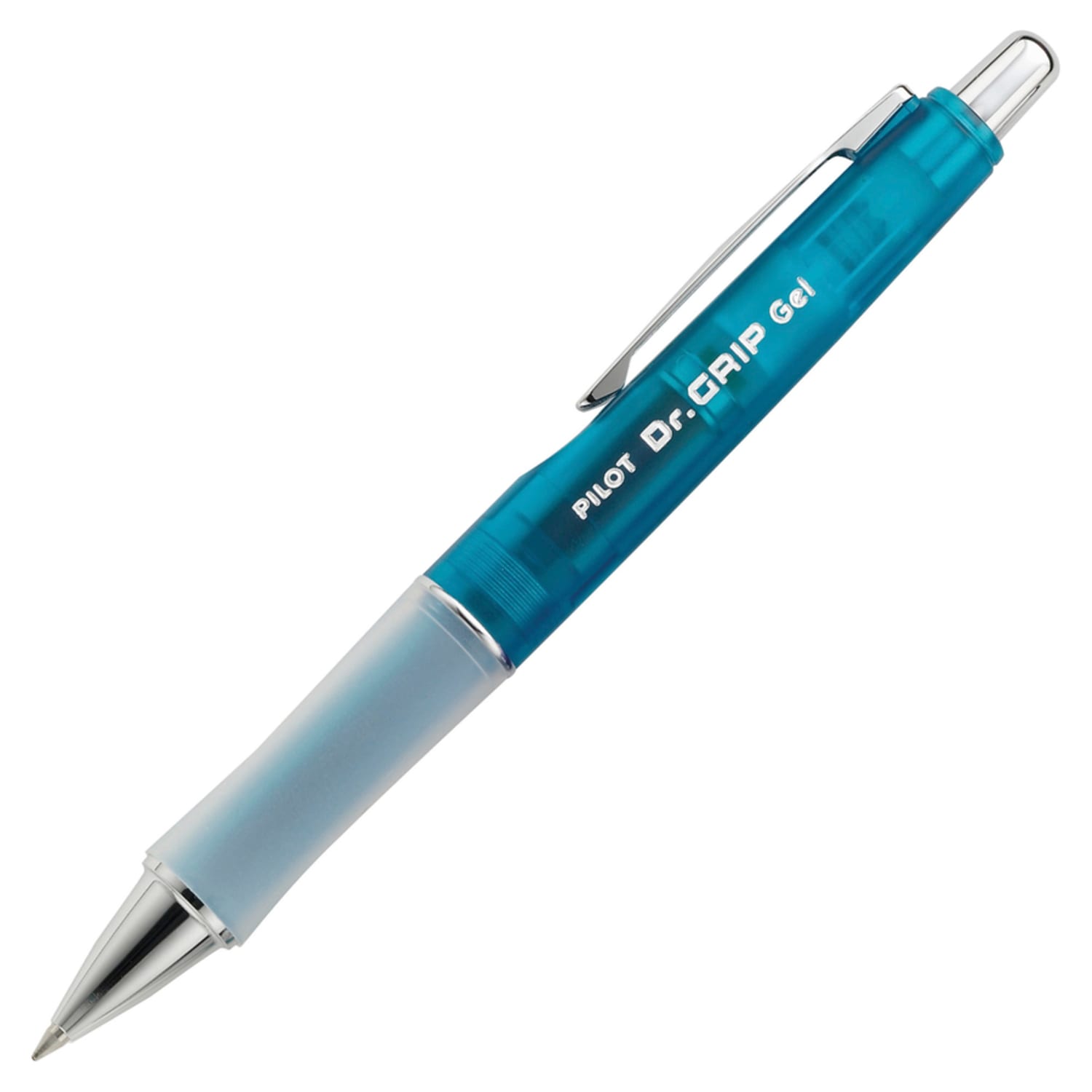 Pilot Dr. Grip Gel Rollerball Pen, Fine Point, 0.7 mm, Electric Blue Barrel, Black Ink - Image 4