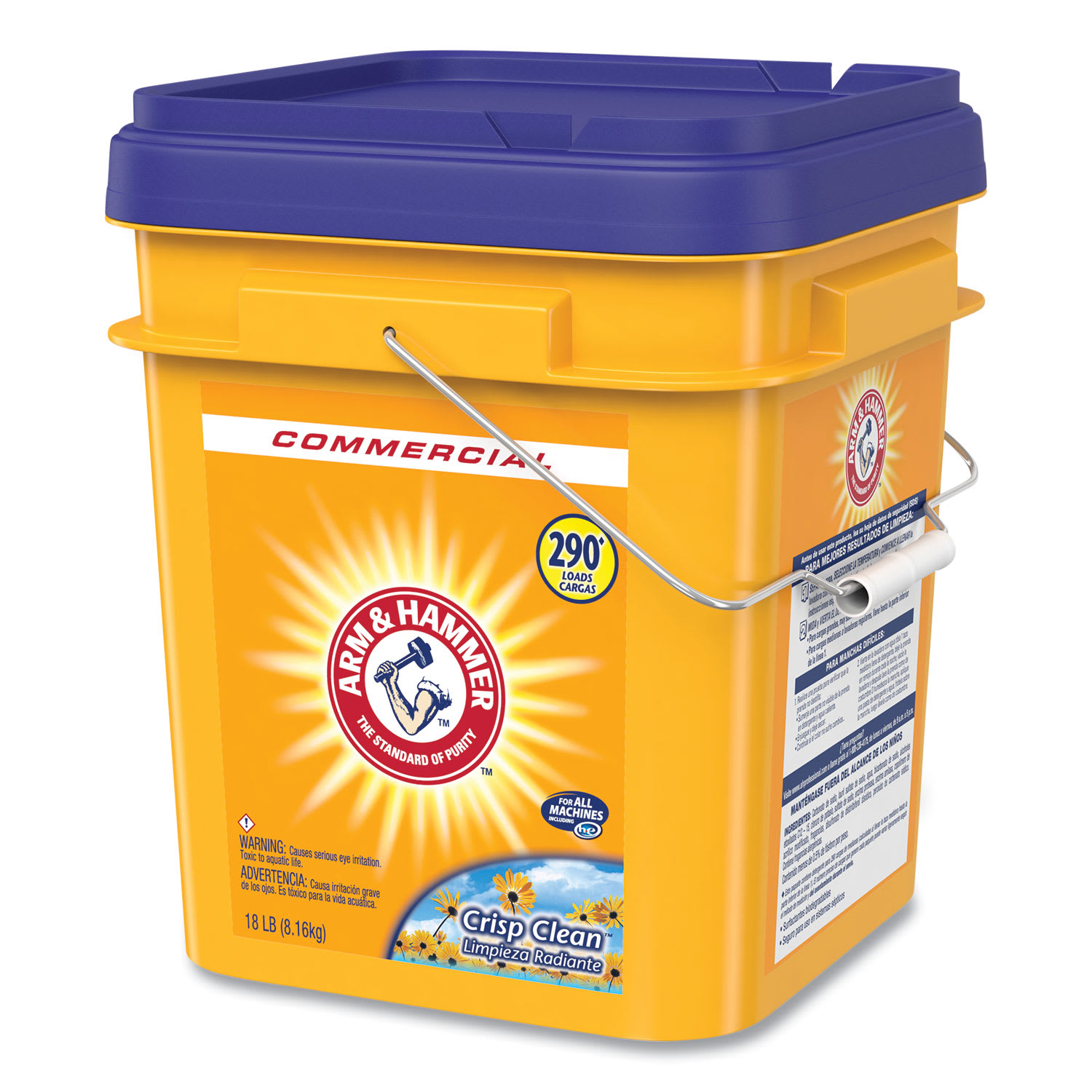 Arm & Hammer Powder Laundry Detergent, Crisp Clean, 18 lb Pail - Image 5