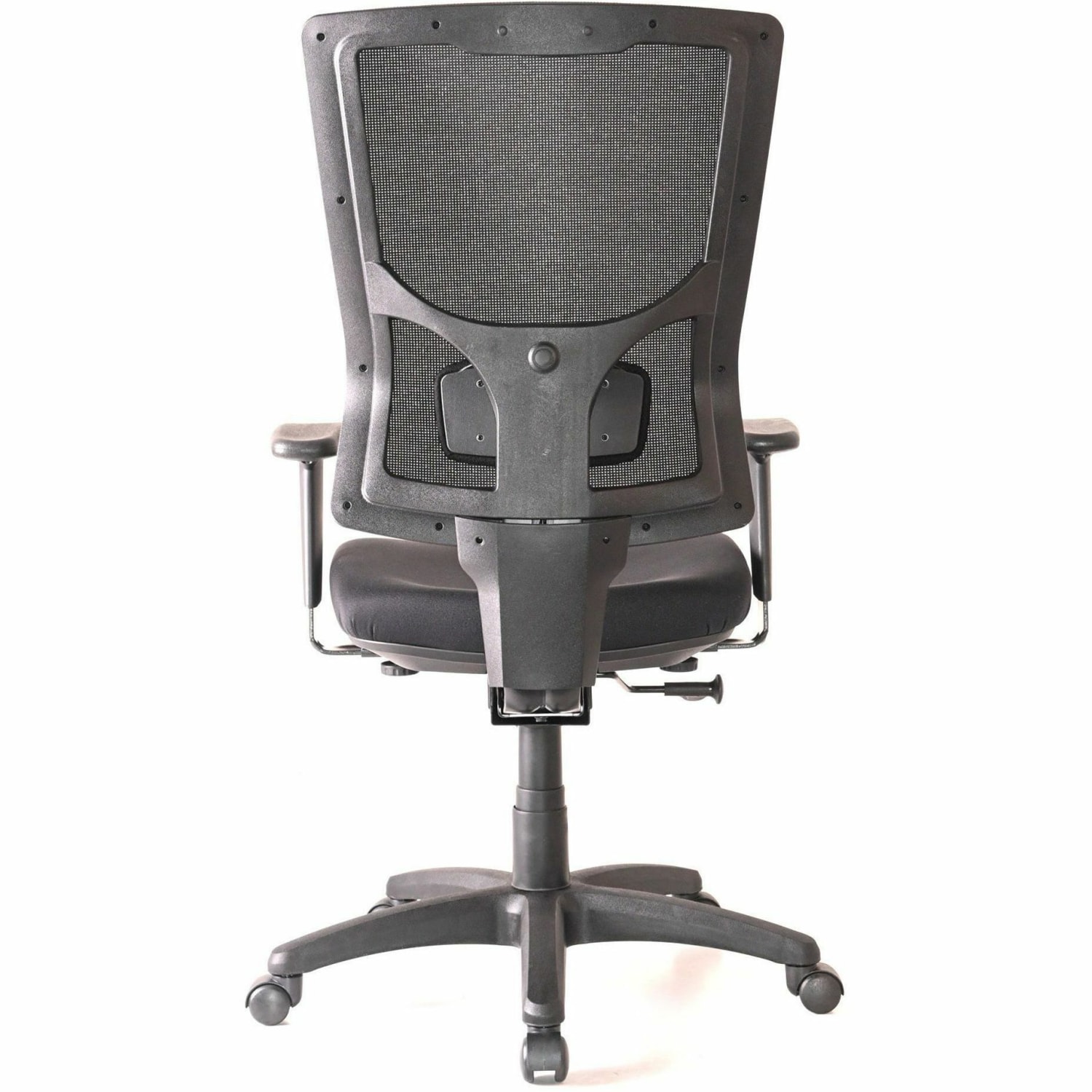 Lorell Conjure High-Back Swivel/Tilt Office Chair - Fabric, Polyurethane, Molded Foam Seat Material - High Back - Black - Armrest - 1 Each - Image 6