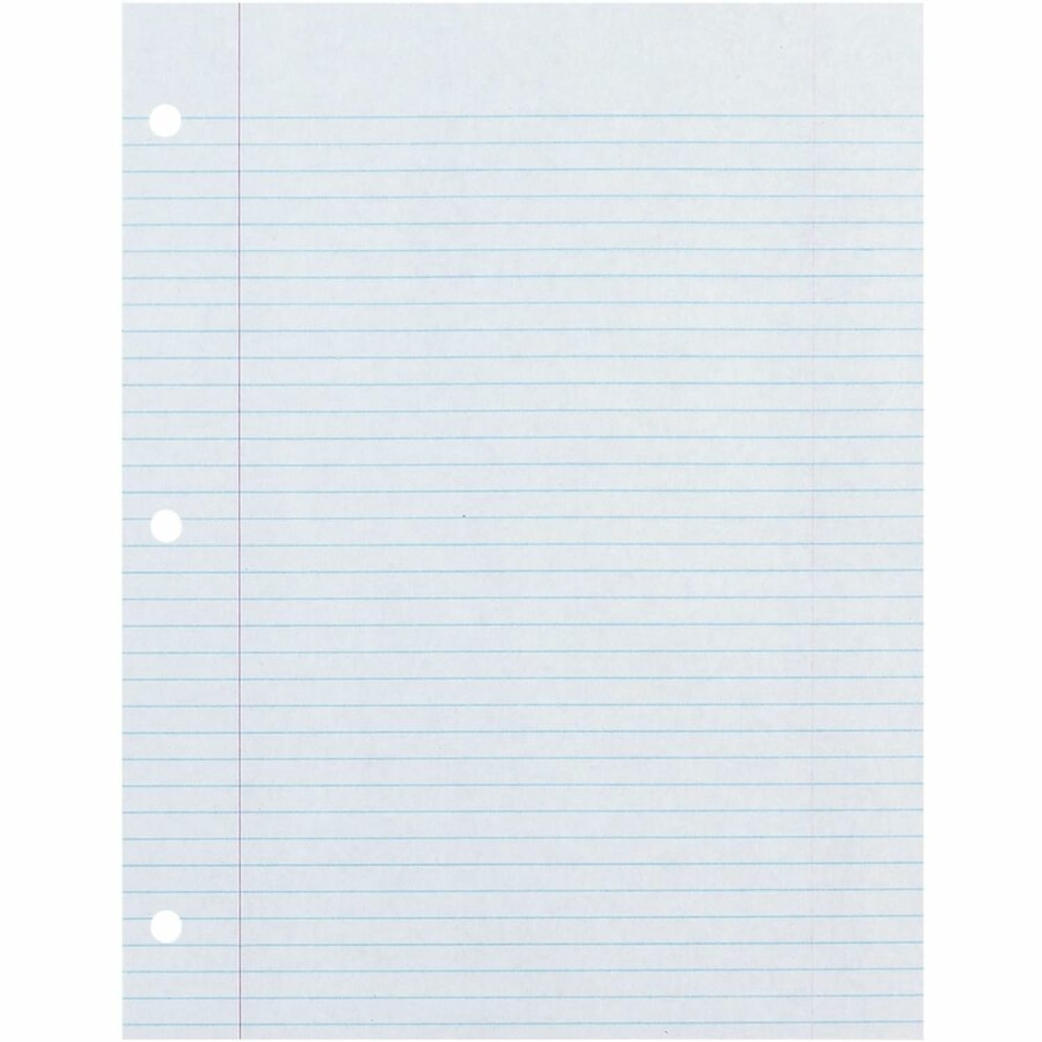 Ecology  College-Lined Filler Paper, Letter Size Paper, White, Pack Of 150 Sheets - Image 5