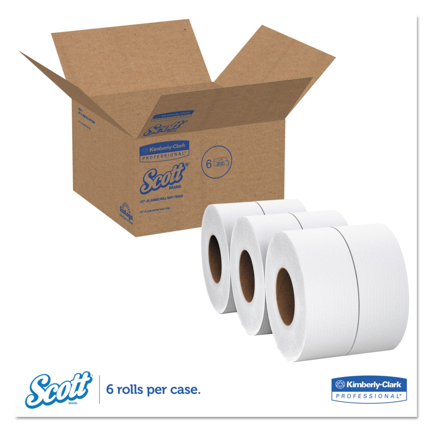 Scott 2-Ply JRT Jumbo Toilet Paper, 2000ft Per Roll, Pack Of 12 Rolls - Image 4