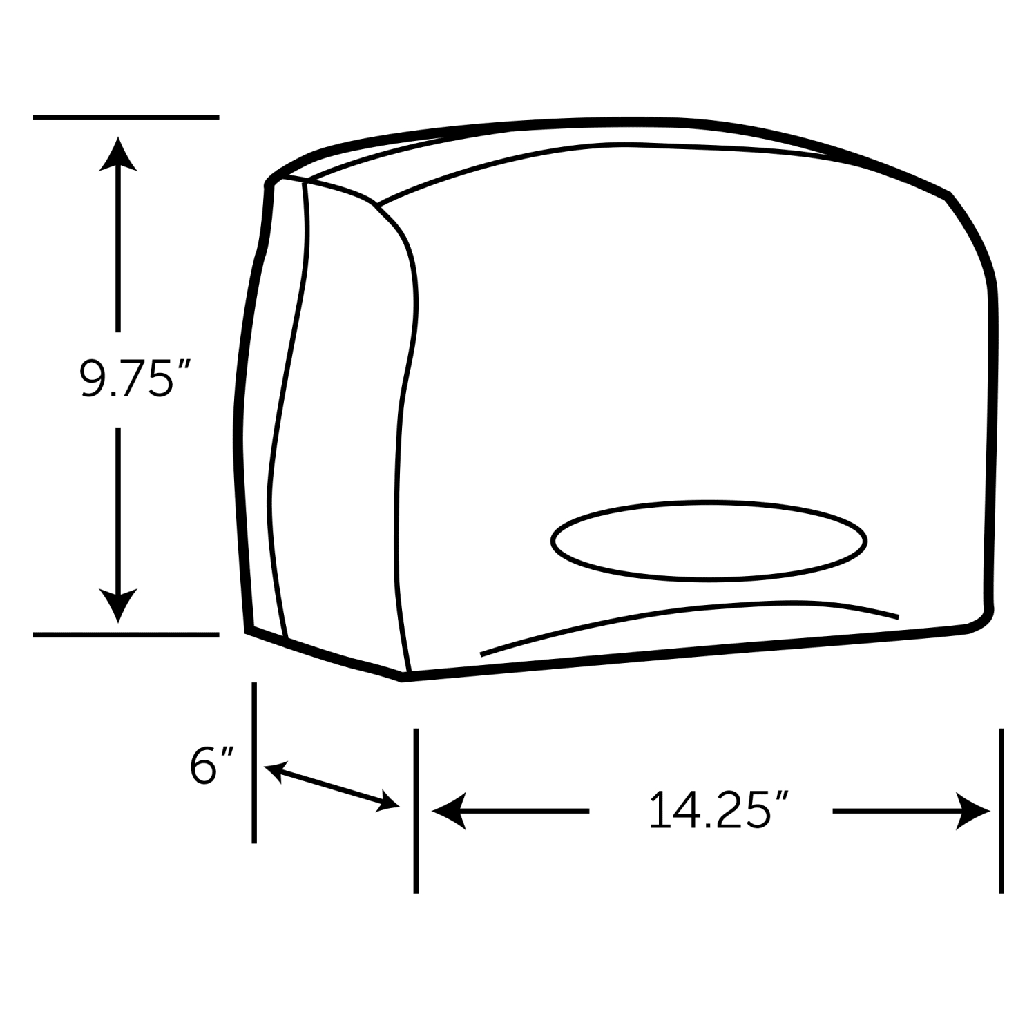 Scott Coreless JRT Bath Tissue Dispenser, 9-3/4in x 14-5/8in, Smoke Gray - Image 6