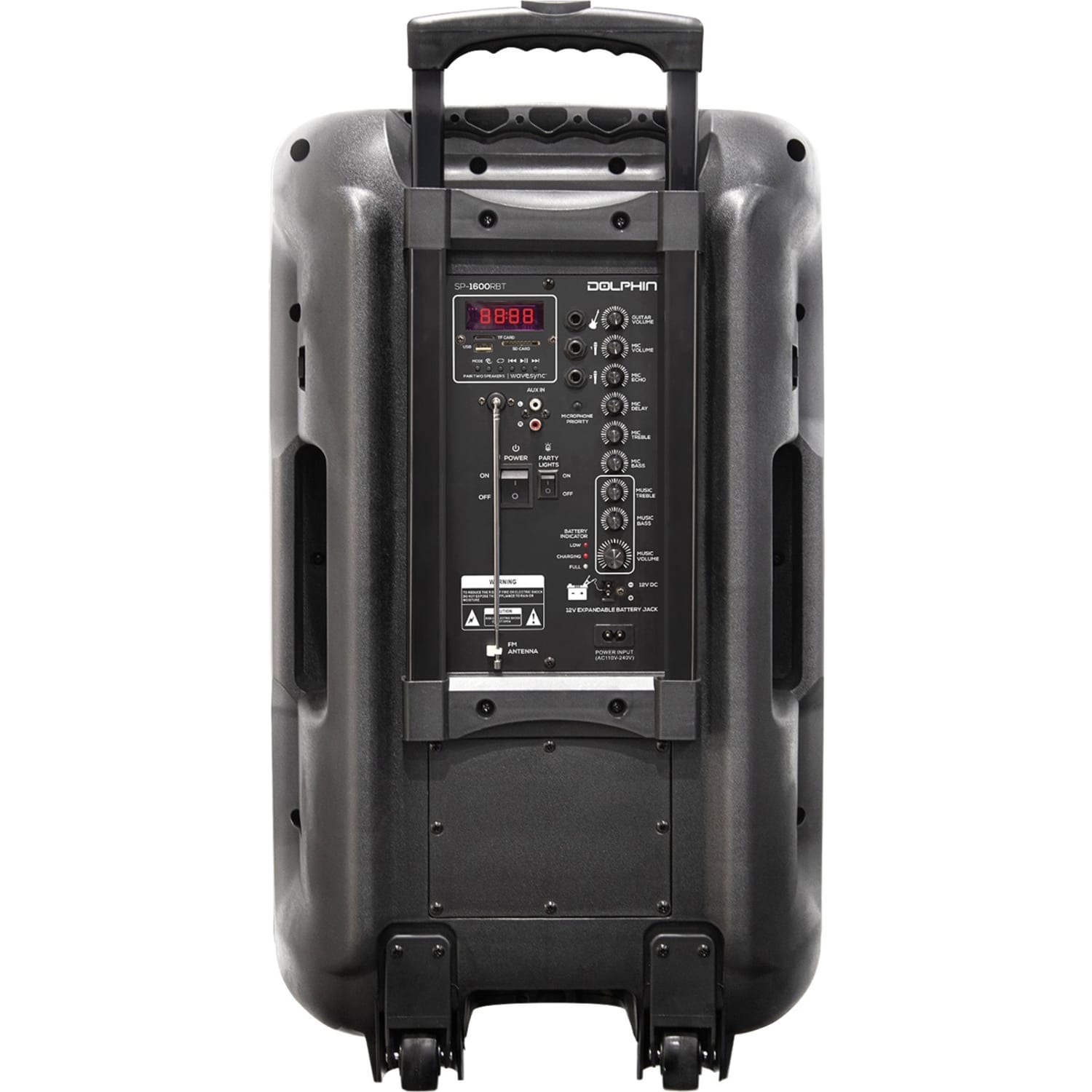 Dolphin Audio Bluetooth Speaker System - 3600 W RMS - Black - Battery Rechargeable - USB - Image 3