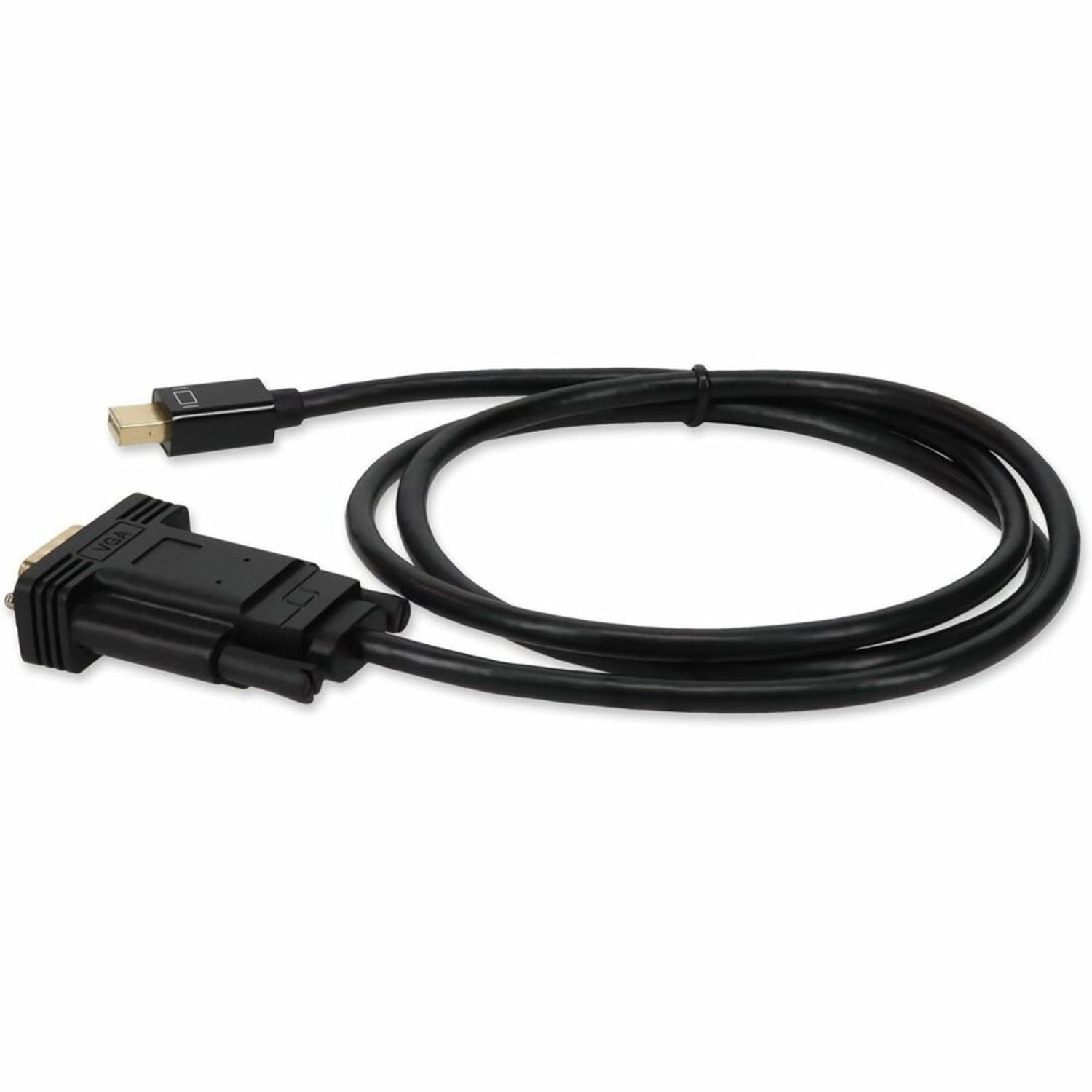 AddOn 6ft Mini-DP to VGA Adapter Cable - DisplayPort cable - Mini DisplayPort (M) to HD-15 (VGA) (M) - 6.6 ft - active - black - Image 3
