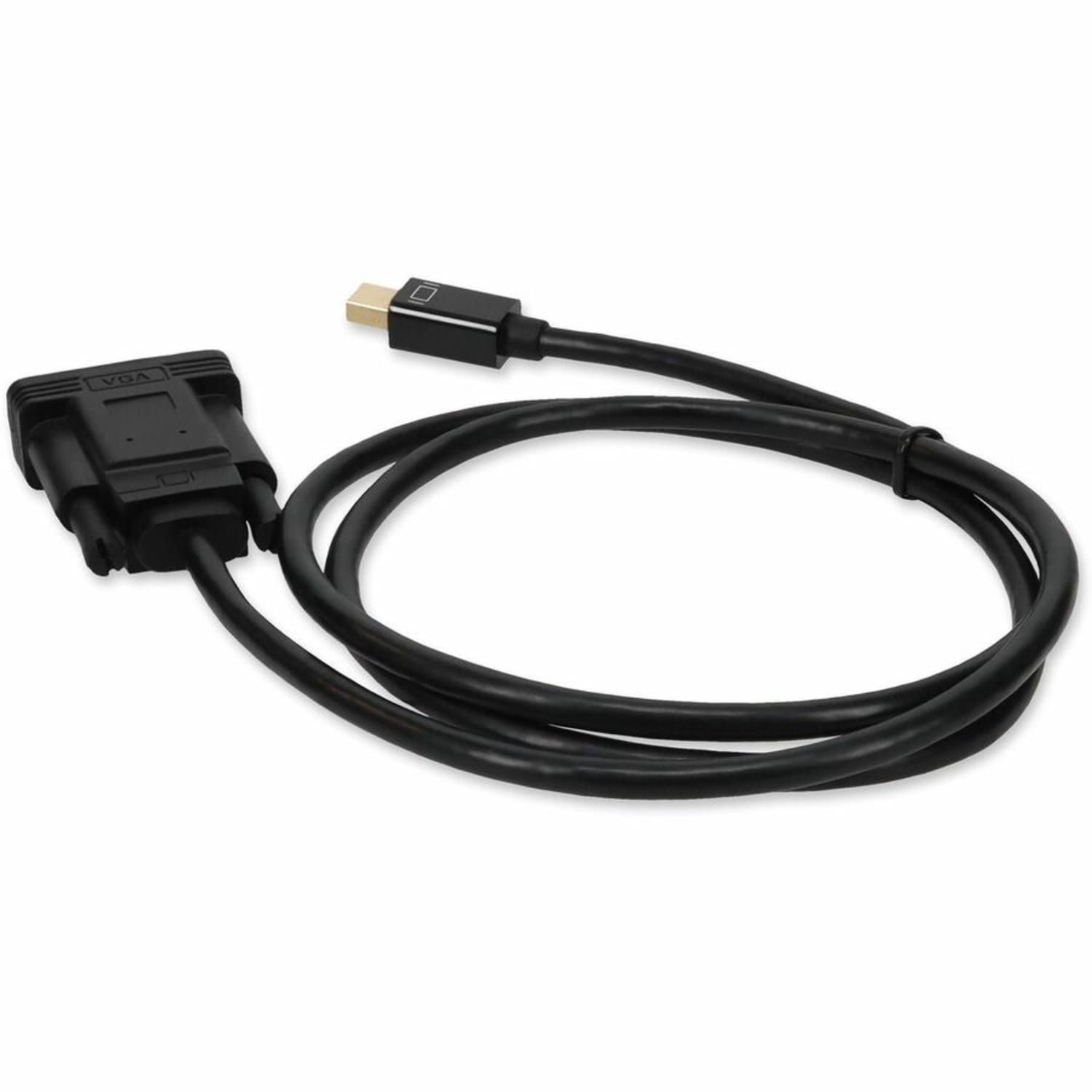AddOn 6ft Mini-DP to VGA Adapter Cable - DisplayPort cable - Mini DisplayPort (M) to HD-15 (VGA) (M) - 6.6 ft - active - black - Image 4