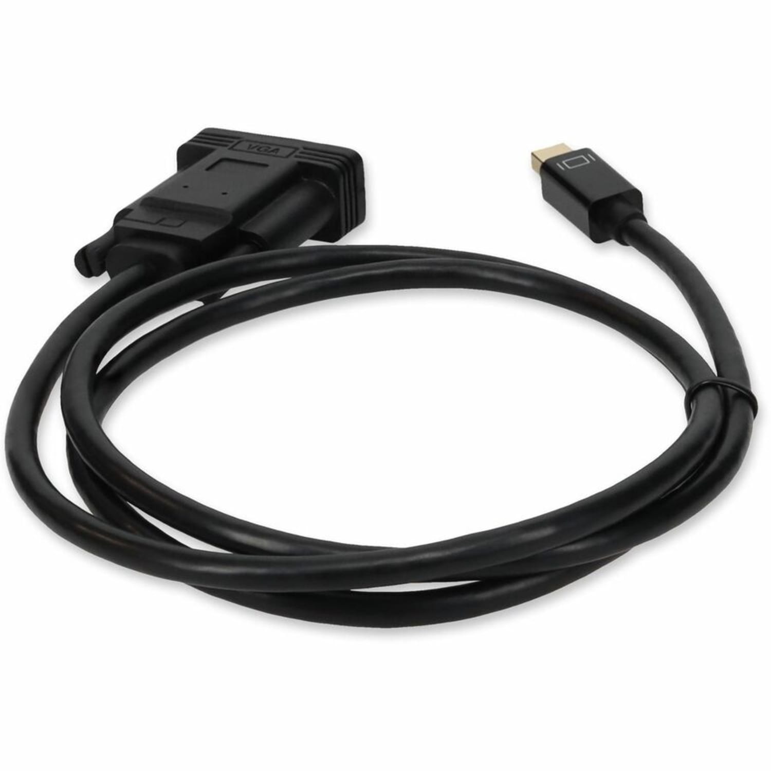 AddOn 6ft Mini-DP to VGA Adapter Cable - DisplayPort cable - Mini DisplayPort (M) to HD-15 (VGA) (M) - 6.6 ft - active - black - Image 5