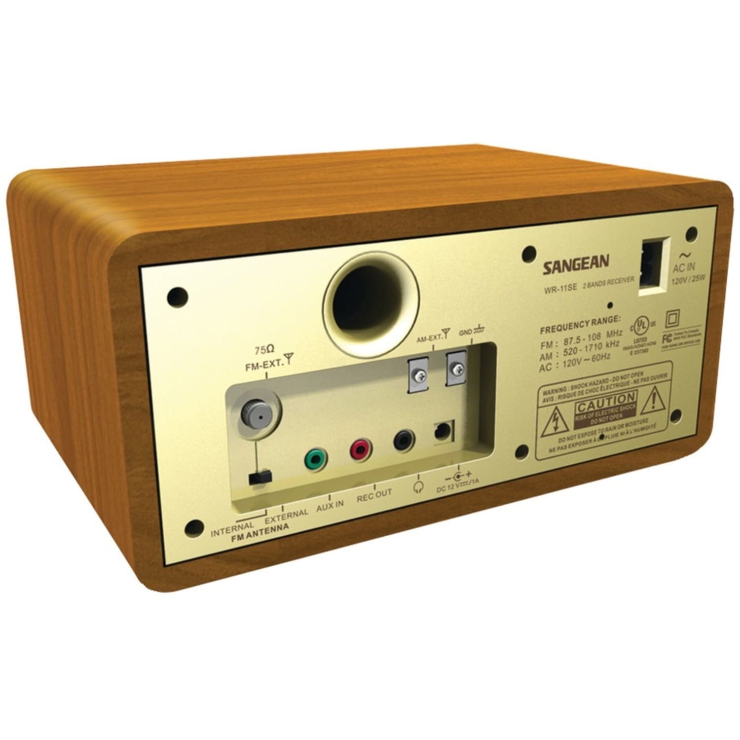 Sangean FM / AM Analog Wooden Cabinet Receiver - Headphone - Image 3
