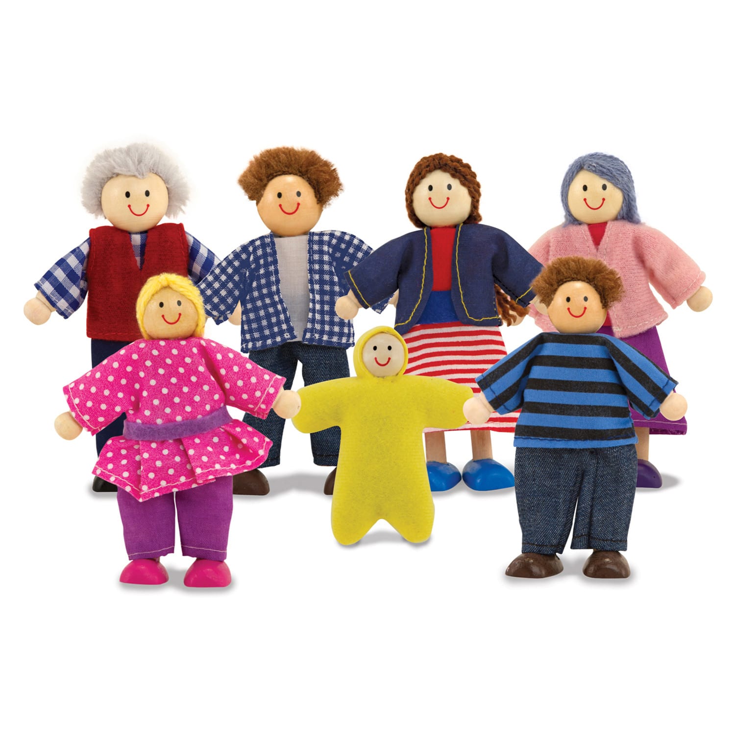 Melissa & Doug Wooden Doll Family - Image 3