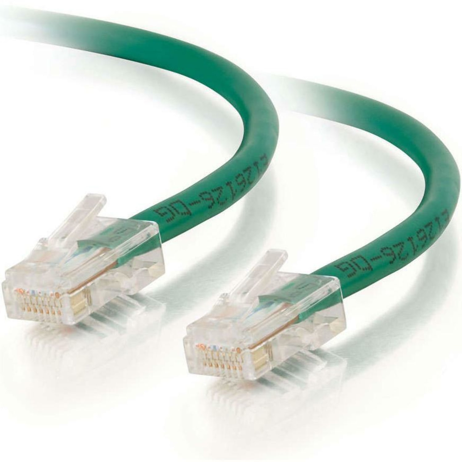 C2G-1ft Cat6 Non-Booted Unshielded (UTP) Network Patch Cable - Green - Category 6 for Network Device - RJ-45 Male - RJ-45 Male - 1ft - Green - Image 4