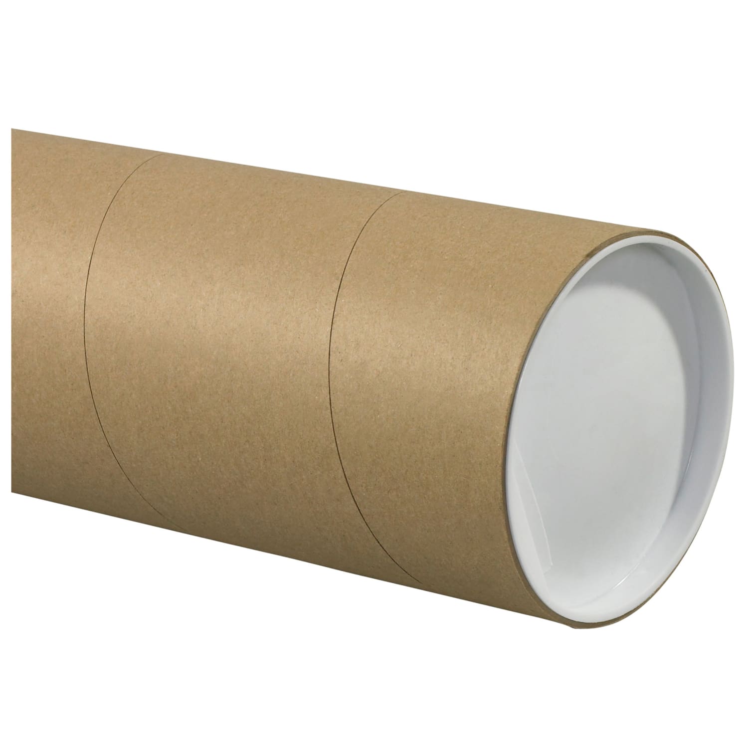 Partners Brand Jumbo Mailing Tubes, 5in x 26in, 80% Recycled, Kraft, Case Of 15