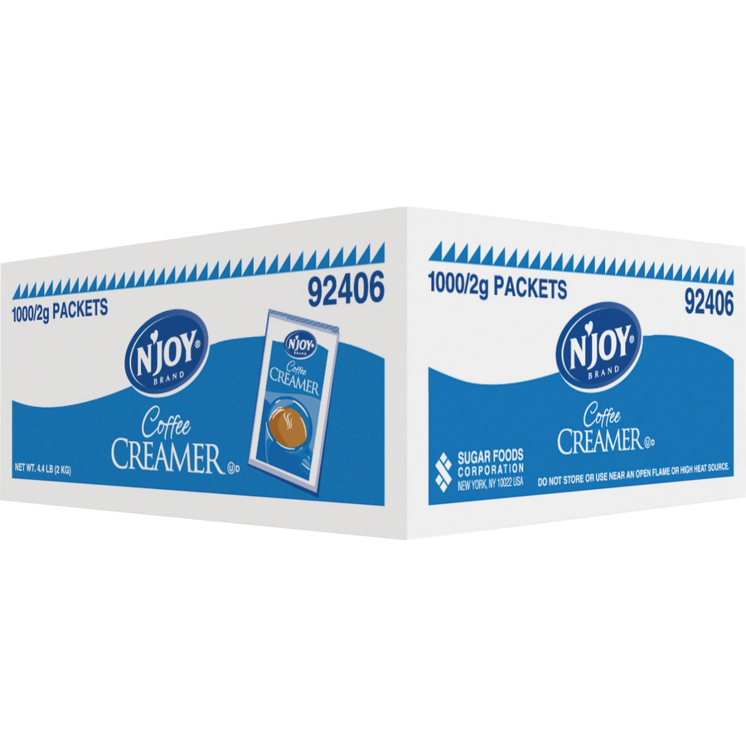 nJOY Sugar Foods Nondairy Powdered Creamer, Box Of 1,000 - Image 4