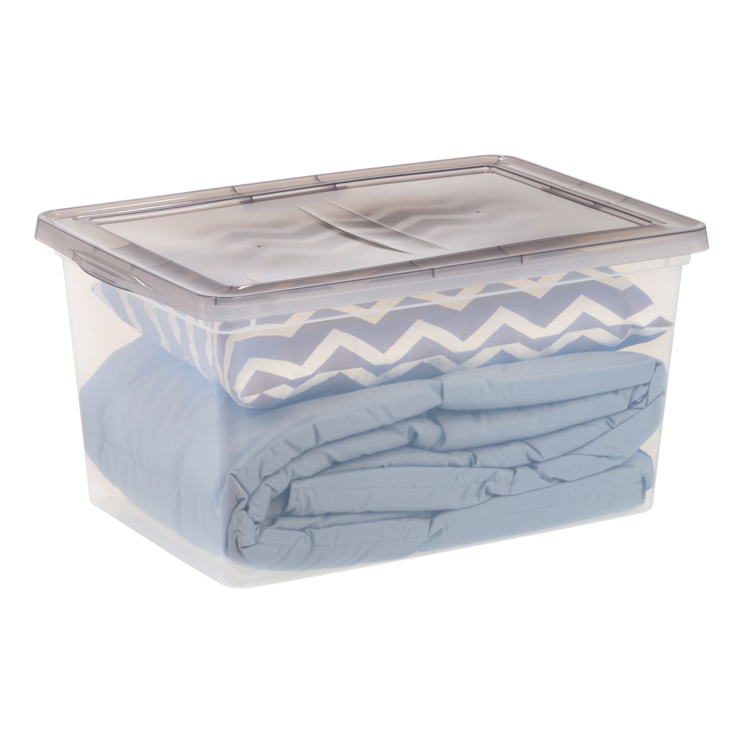 Iris Snap Top Storage Boxes, 14.5 Gallon, Clear, Set Of 5 Boxes - Image 6