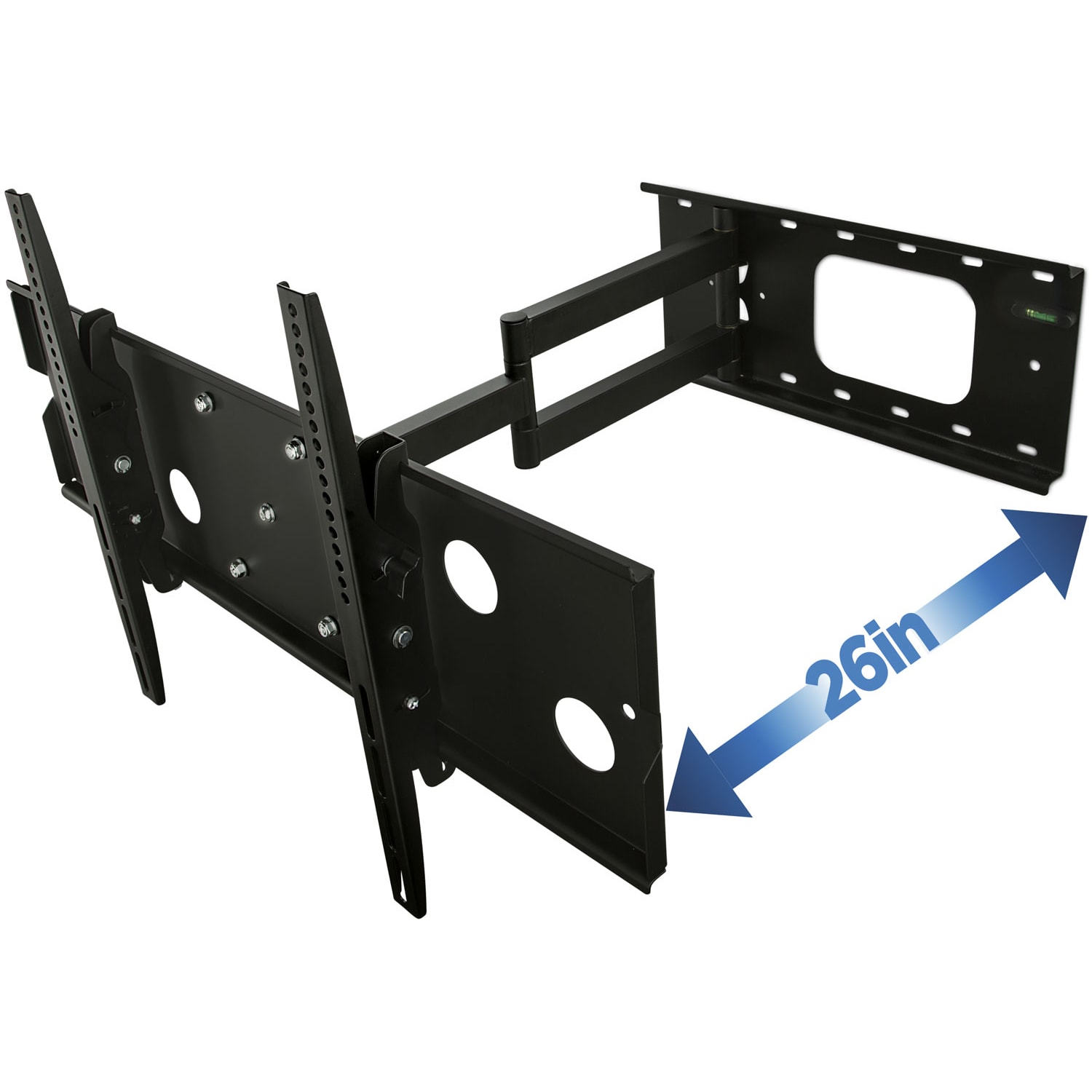 Mount-It! MI-319B Heavy-Duty Articulating TV Mount For Screens 32 - 60in, 18-15/16inH x 18-3/4inW x 2-1/4inD, Black - Image 3