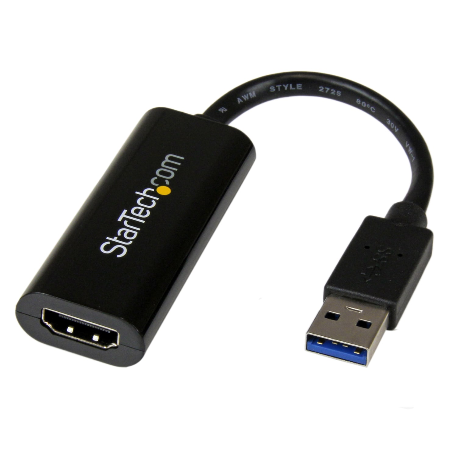 StarTech.com USB 3.0 to HDMI Adapter, 1080p Slim USB to HDMI Display Adapter Converter for Monitor, External Graphics Card, Windows Only