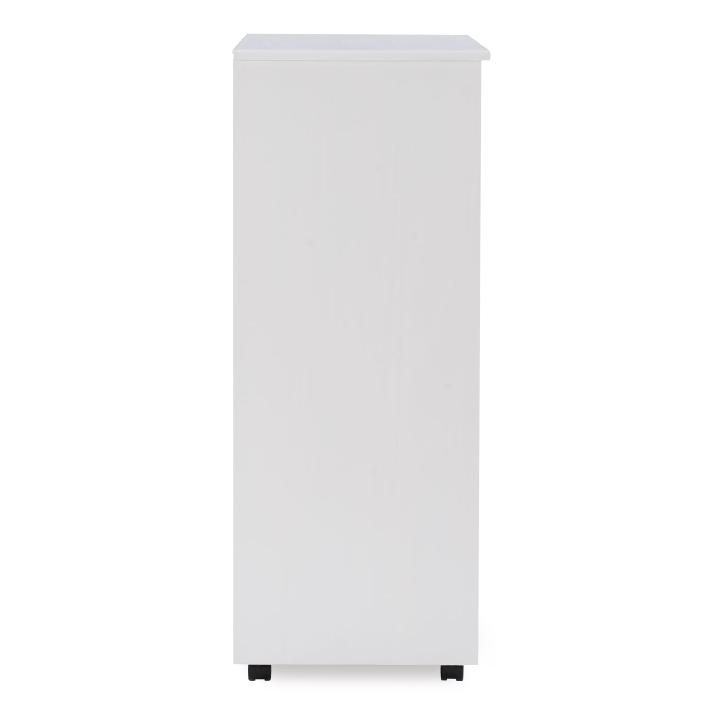 Linon Casimer 8-Drawer Rolling Home Office Storage Cart, White - Image 4