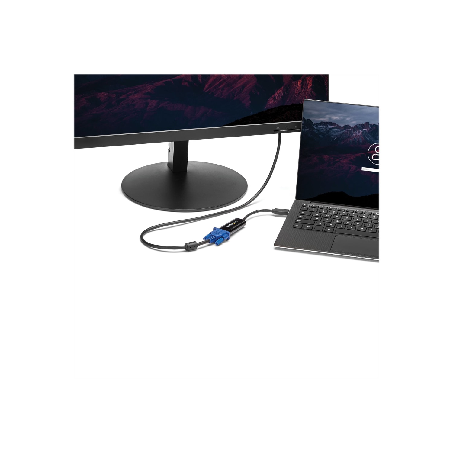 StarTech.com USB 3.0 to VGA Adapter - Slim Design - 1920x1200 - Adapter - TAA Compliant - USB Type A male to HD-15 (VGA) female - 7.5 in - black - for P/N: MXT101MM - Image 5