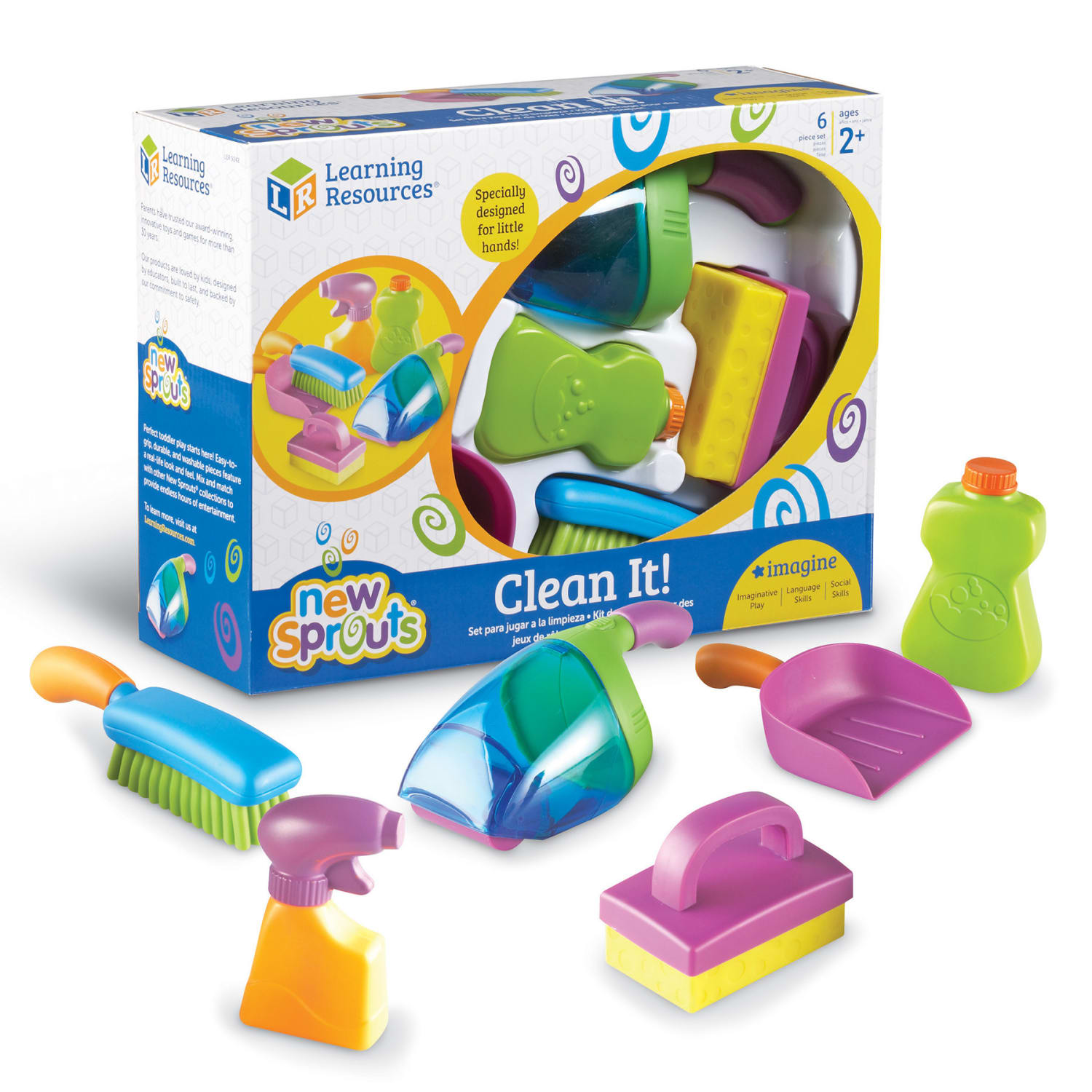 Learning Resources New Sprouts Clean It! Set, 7-1/4in x 3-1/2in - Image 3