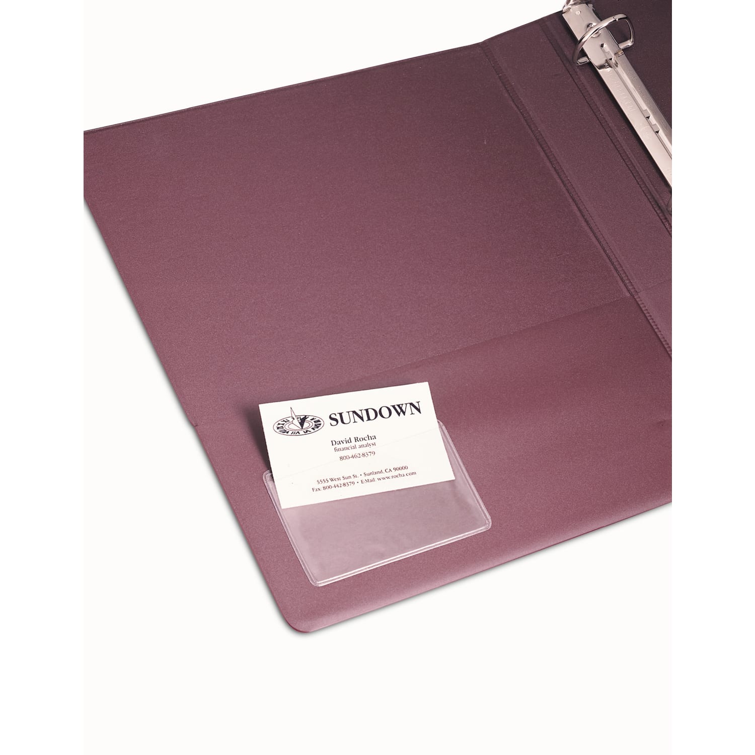 Avery Self-Adhesive Top Load Business Card Holders, Holds 2in x 3.5in Cards, Clear, Pack Of 10 - Image 4