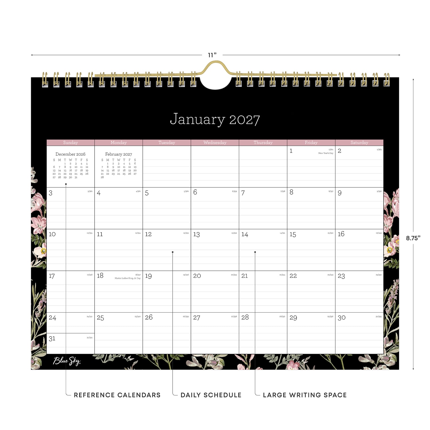 2027 Blue Sky Nevaeh Monthly Wall Calendar, 11x8.75, 0%, Nevaeh, Jan-Dec, RY27 - Image 3