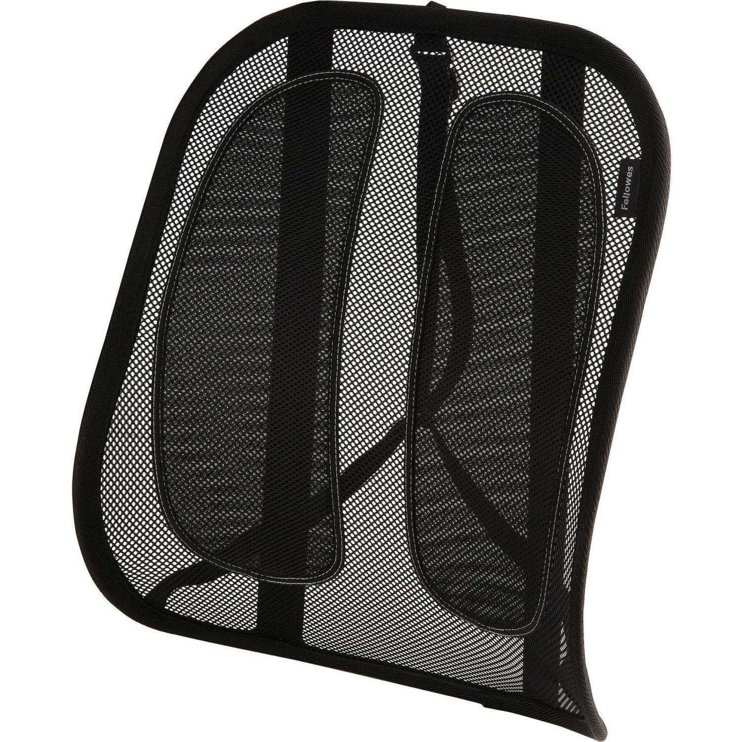 Fellowes Office Suites Mesh Back Support  Fellowes Office Suites Mesh Back Support  Strap Mount  Black  Mesh Fabric  1 Each PopularChairscom