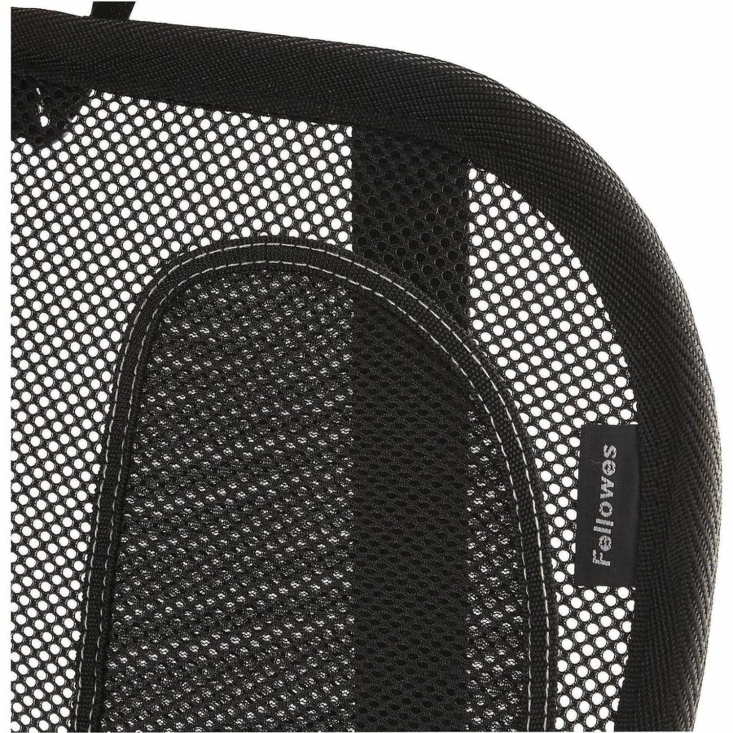 Fellowes Office Suites Mesh Back Support - Fellowes Office Suites Mesh Back Support - Strap Mount - Black - Mesh Fabric - 1 Each - Image 3