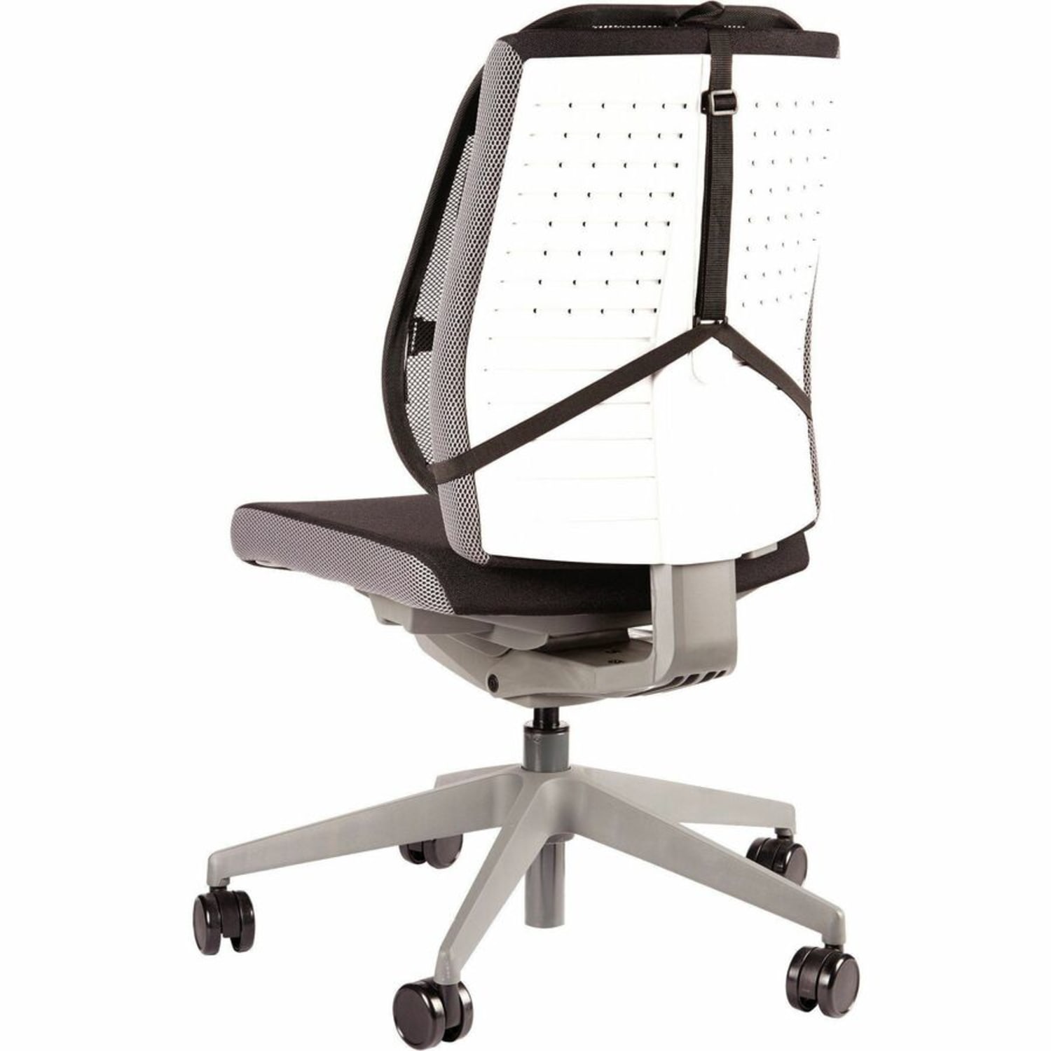 Fellowes Office Suites Mesh Back Support - Fellowes Office Suites Mesh Back Support - Strap Mount - Black - Mesh Fabric - 1 Each - Image 7