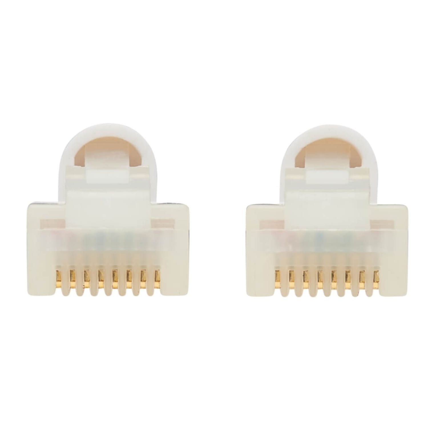 Tripp Lite Safe-IT Cat6a Ethernet Cable Antibacterial Snagless Slim M/M 2ft  - 10 Gbit/s - Gold Plated Contact - 28 AWG - White - Image 5