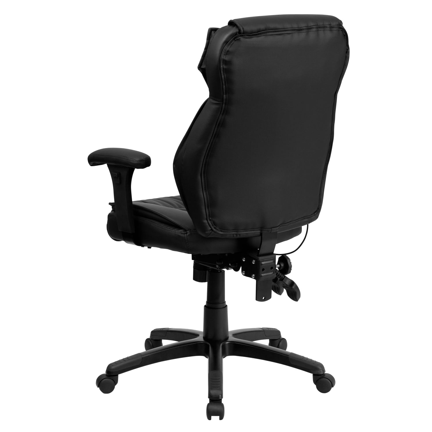 Flash Furniture Ergonomic LeatherSoft Faux Leather HighBack Swivel Chair Black PopularChairscom Flash Furniture Ergonomic LeatherSoft Faux Leather High Back Swivel Chair Black PopularChairscom