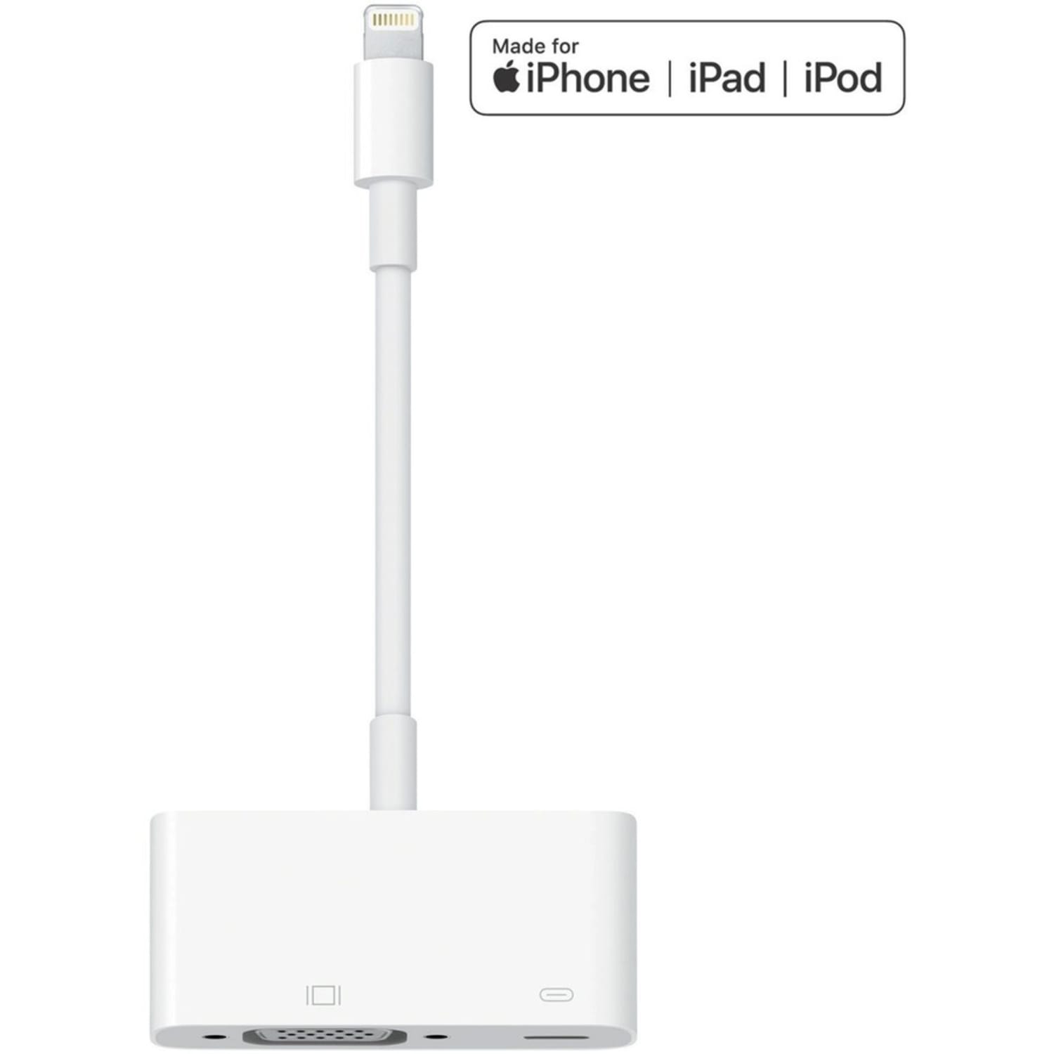 4XEM 8 Pin Lightning to VGA Adapter for Apple iPhone/iPad/iPod with HD 1080p support - MFI Certified - MFi Certified Lightning to VGA adapter - Image 3
