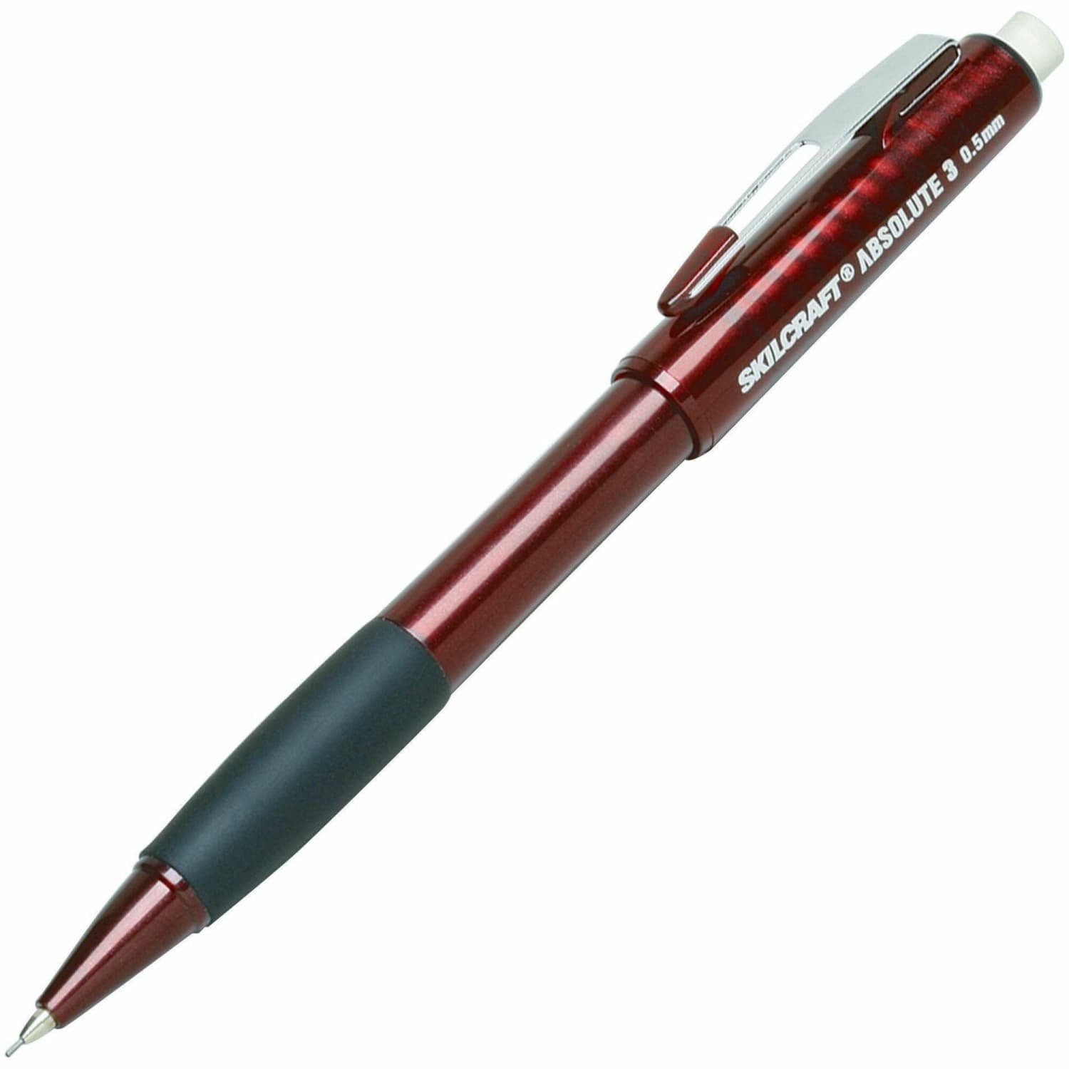 SKILCRAFT Cushion Grip Mechanical Pencils, 0.5 mm, Dusty Rose Barrel, Pack Of 6 (AbilityOne 7520-01-451-2267) - Image 3