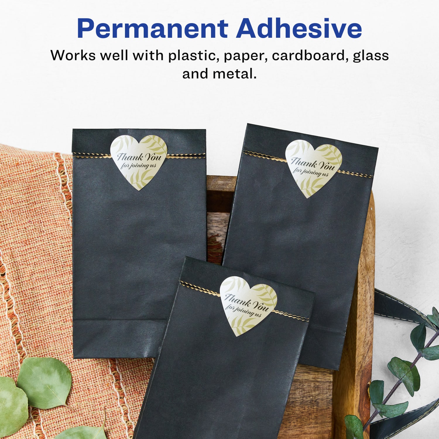Avery Pearlized Permanent Labels With Sure Feed, 94602-PIP50, Heart, 1-1/2in x 1-1/2in, Ivory, Pack Of 1,000 Labels - Image 4
