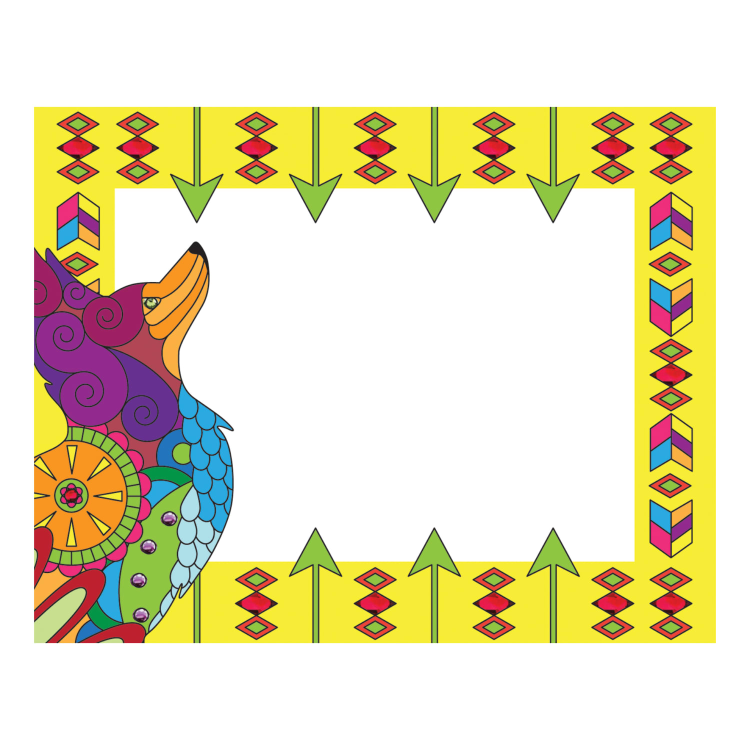 Barker Creek Name Badges/Self-Adhesive Labels, 3 1/2in x 2 3/4in, Bohemian Animals, Pack Of 45 - Image 5