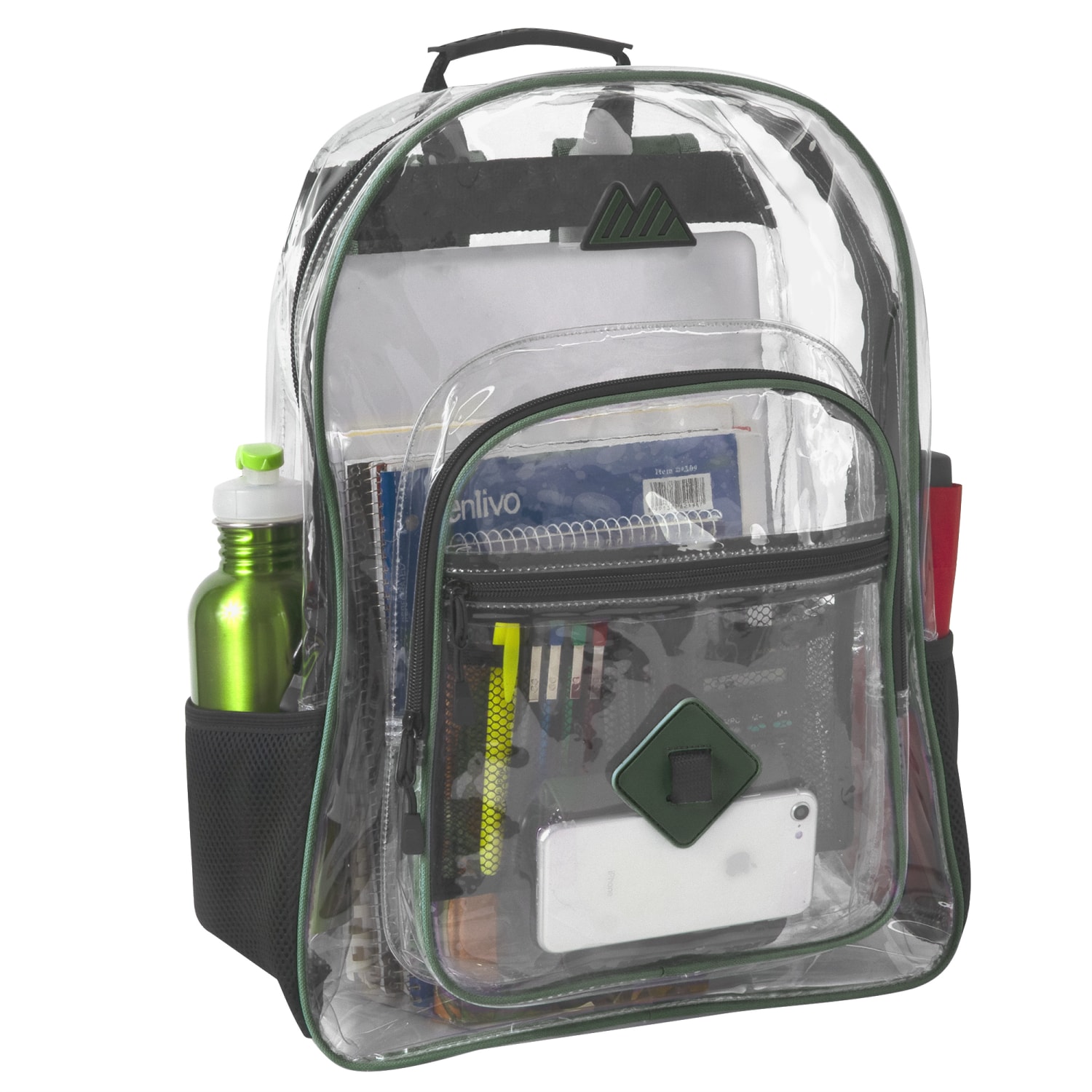 Trailmaker Clear Backpack, Green - Image 5