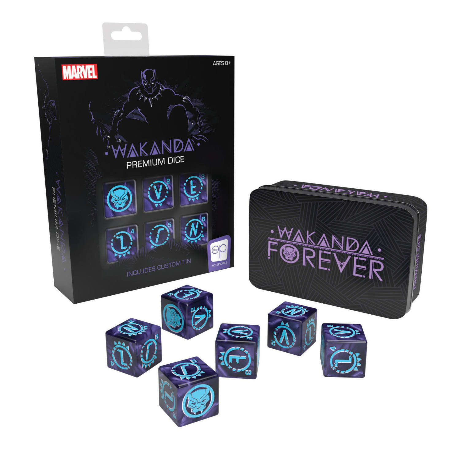 USAopoly Marvel Black Panther Premium Dice Set