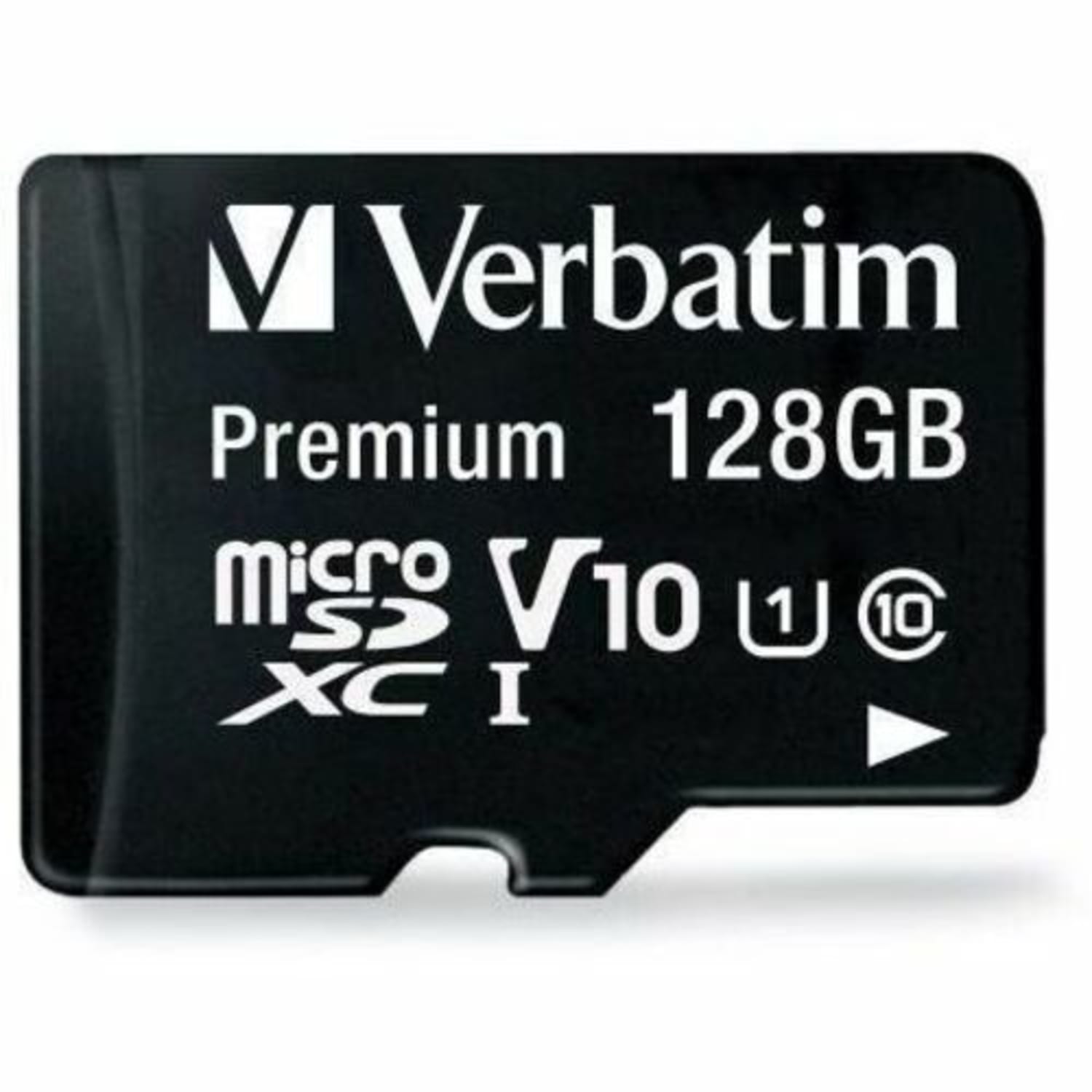 Verbatim Premium UHS-I Class 10 MicroSDXC Memory Card With Adapter, 128GB
