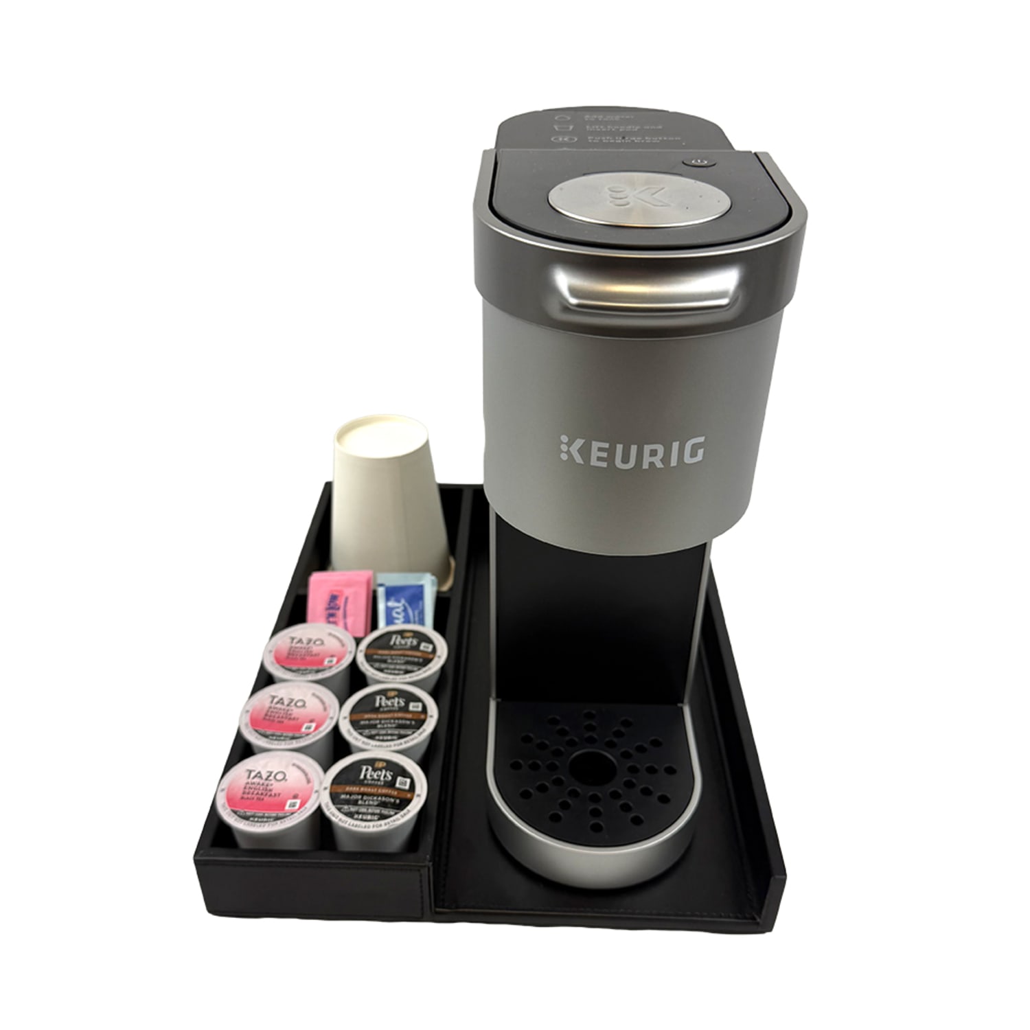 Hospitality Source Coffee Organizer Trays, 12-13/16in x 10-5/8in x 1-3/4in, Black, Set Of 10 Trays - Image 5