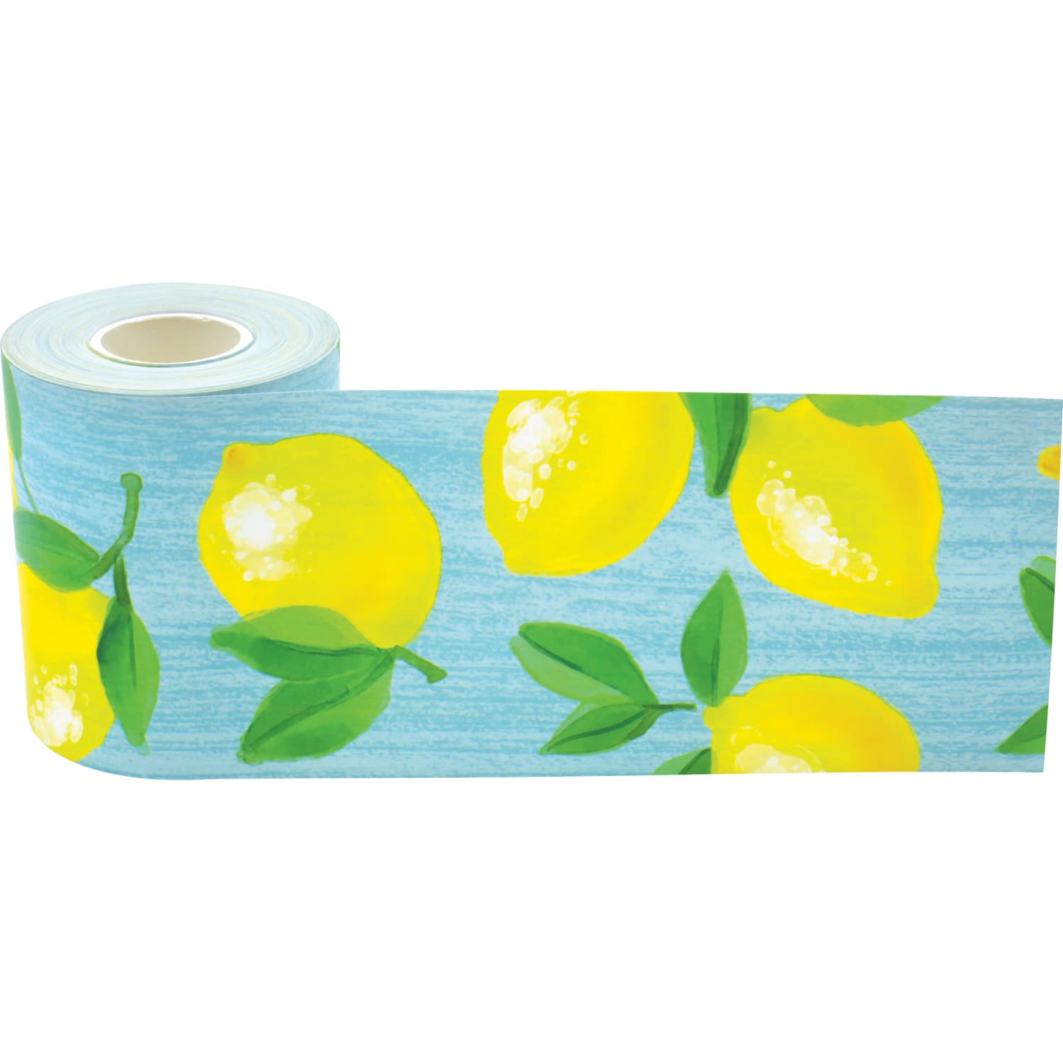 Teacher Created Resources Straight Rolled Border Trim, Lemon Zest, 50' Per Roll, Pack Of 3 Rolls - Image 3