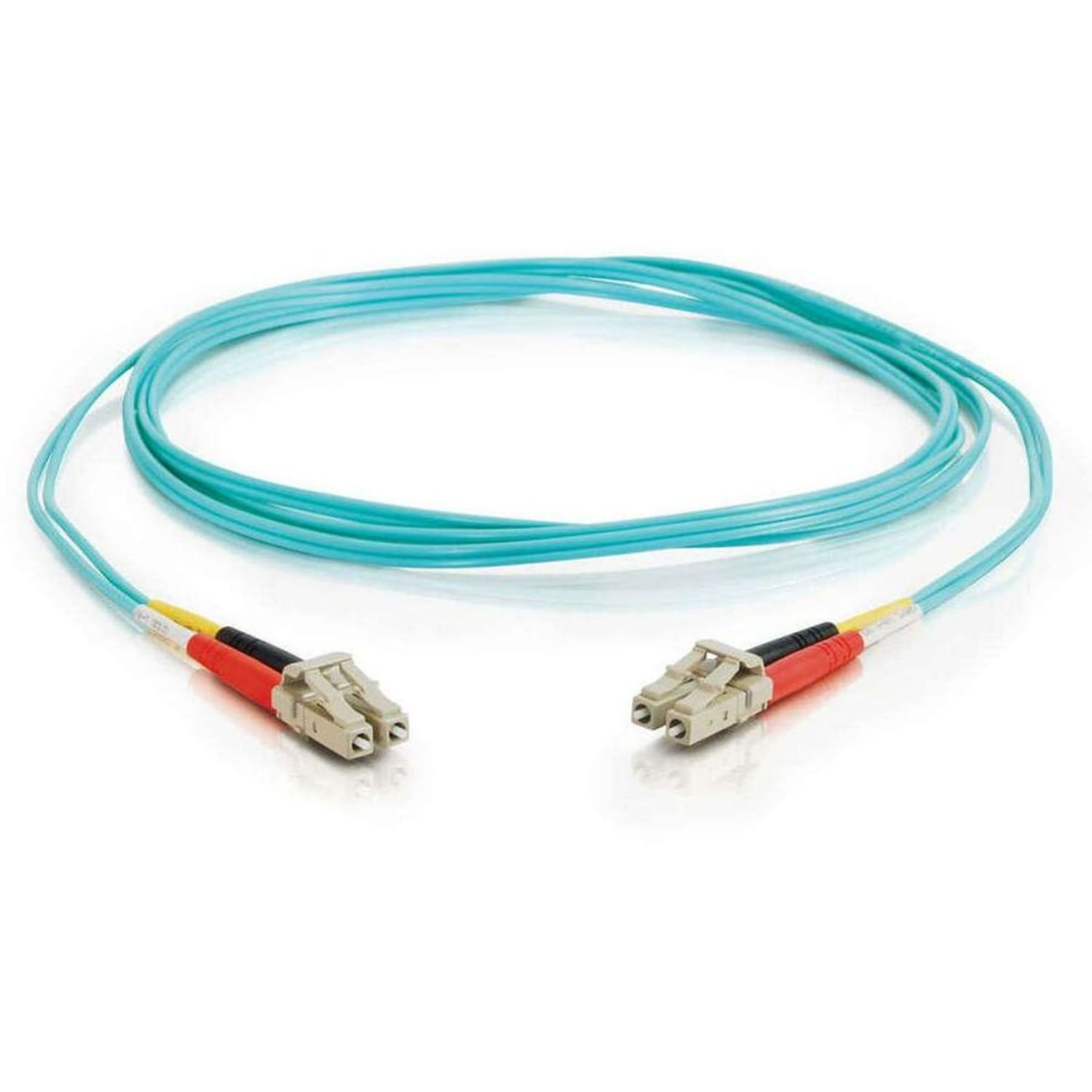 C2G 1m LC-LC 10Gb 50/125 OM3 Duplex Multimode Fiber Optic Cable - Low Smoke Zero Halogen LSZH - Aqua - Patch cable - LC multi-mode (M) to LC multi-mode (M) - 1 m - fiber optic - duplex - 50 / 125 micron - OM3 - aqua - Image 4