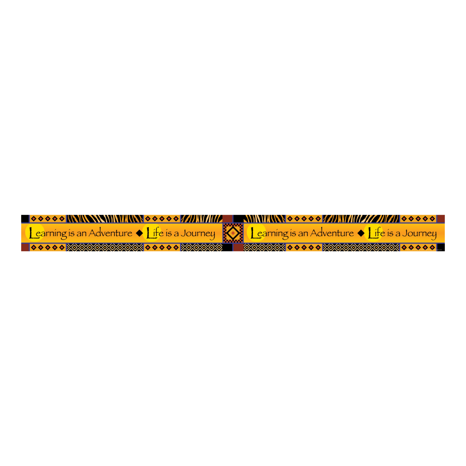 Barker Creek Double-Sided Border Strips, 3in x 35in, Africa, Set Of 24 - Image 3