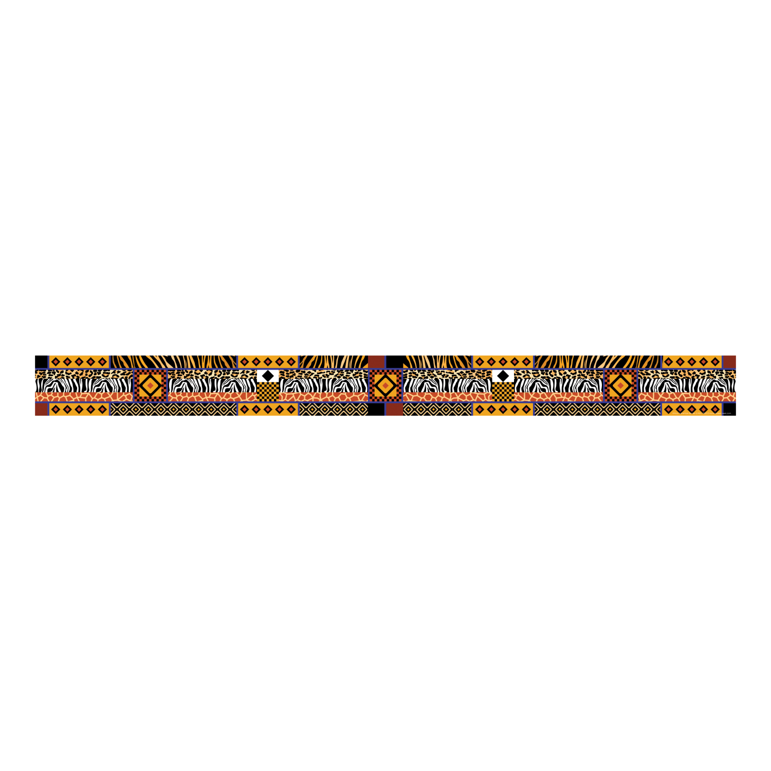Barker Creek Double-Sided Border Strips, 3in x 35in, Africa, Set Of 24 - Image 4