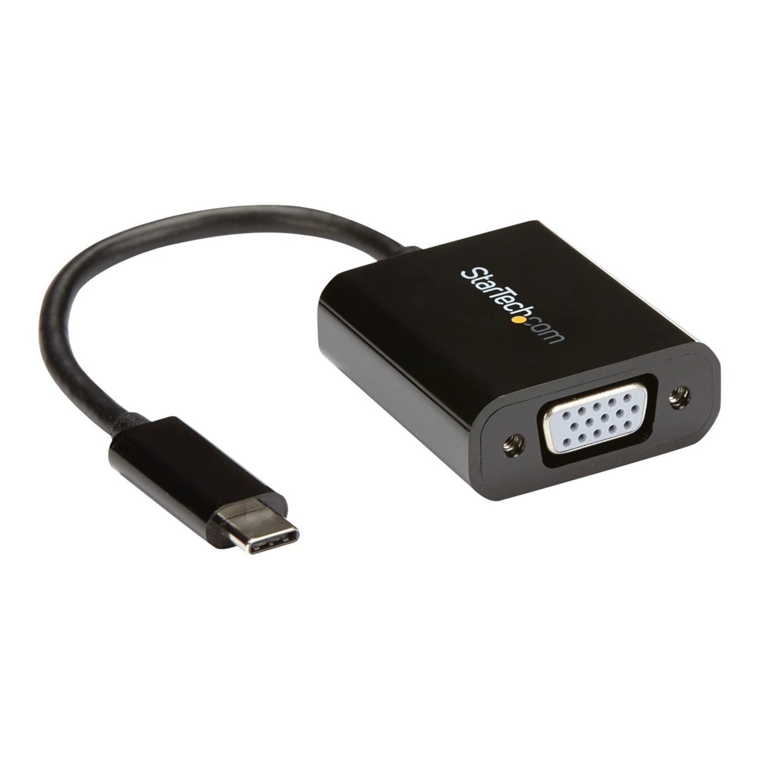 StarTech.com USB-C to VGA Adapter - Black - 1080p - Video Converter  - CDP2VGA