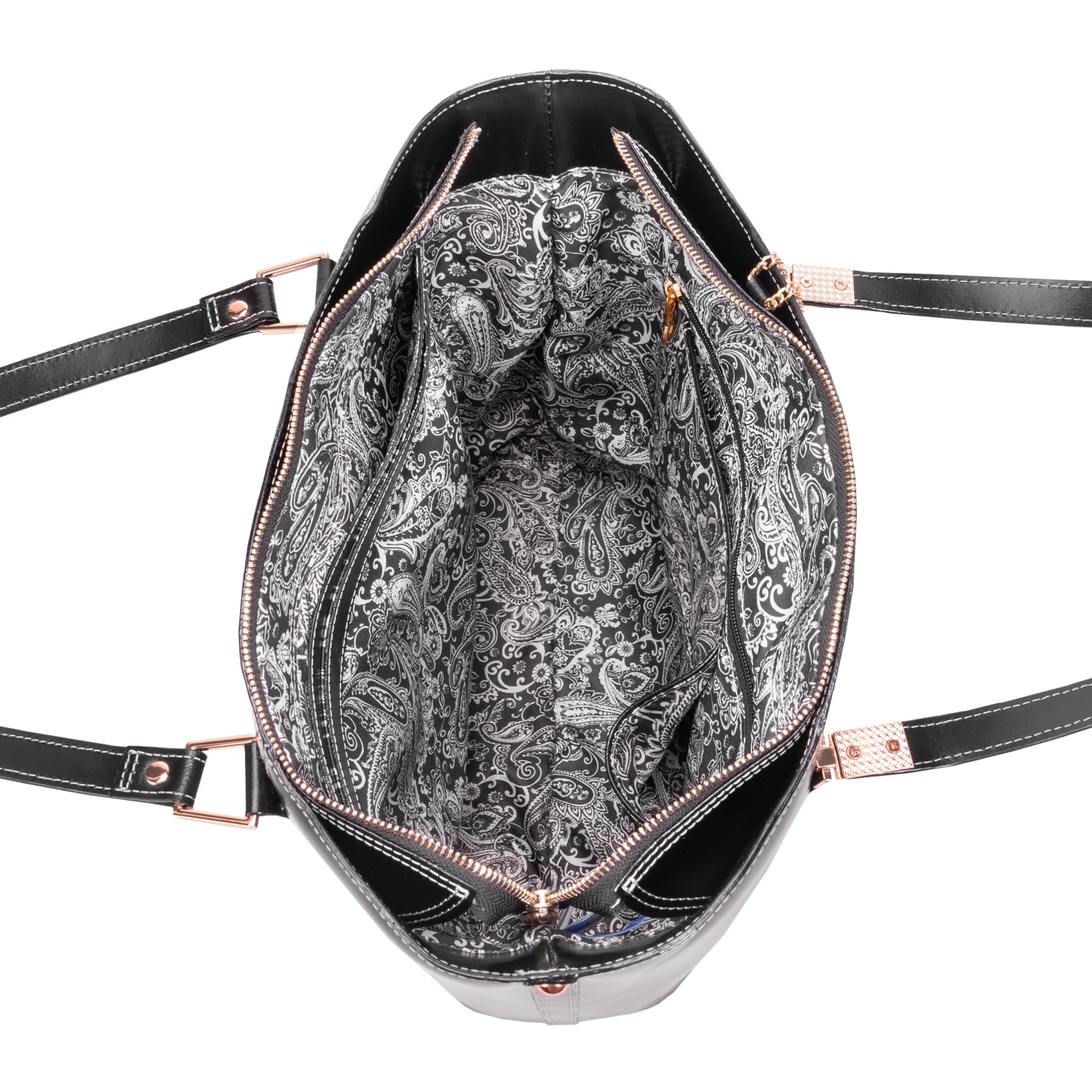 McKleinUSA Cristina Tote, 14inH x 13 1/2inW x 6inD, Black - Image 4