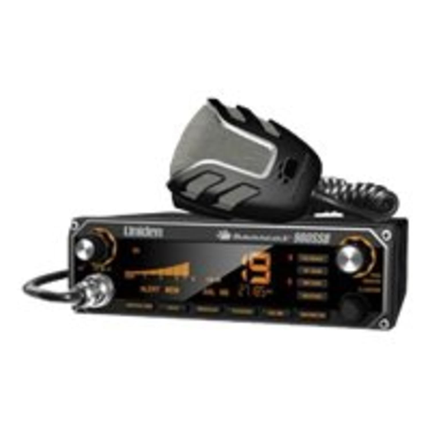 Uniden Bearcat 40-Channel CB Radio with 7-Color Digital Display, 2-1/4inH x 7-1/4inW x 7-1/2inD, Black, 980 SSB