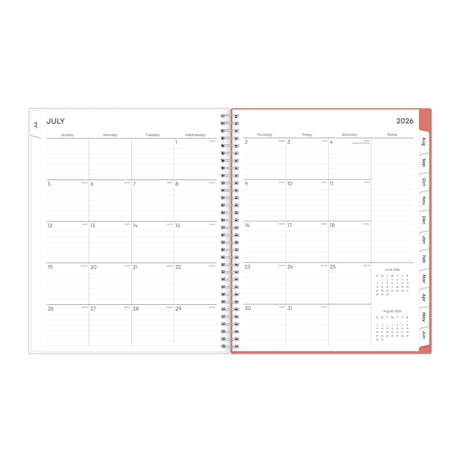Planning Calendar BS Cali Pink CYO 8.5x11 AY26-27 W/M - Image 4
