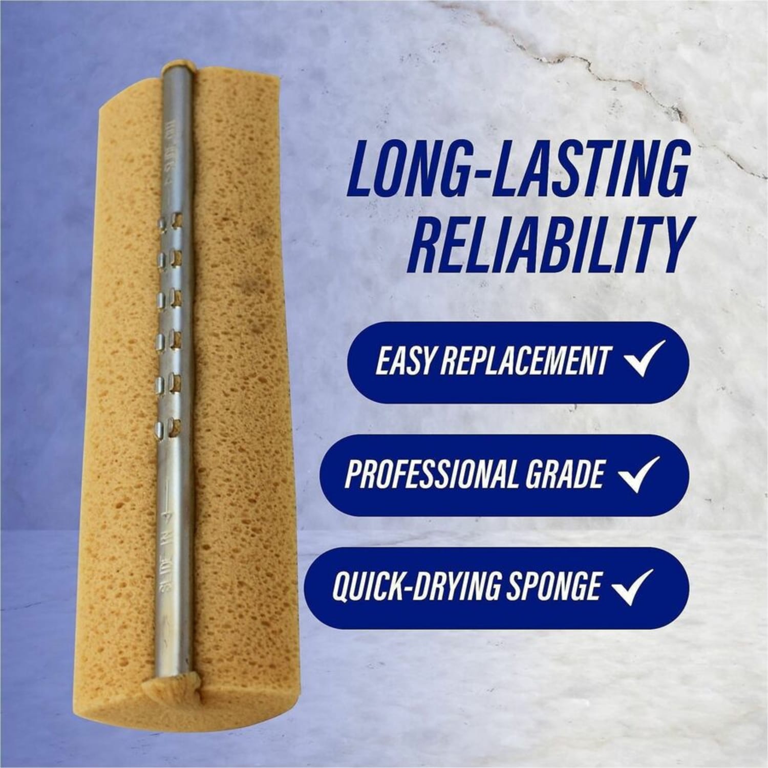 Genuine Joe Roller Sponge Mop Refill - Natural - 1 Each - Image 4