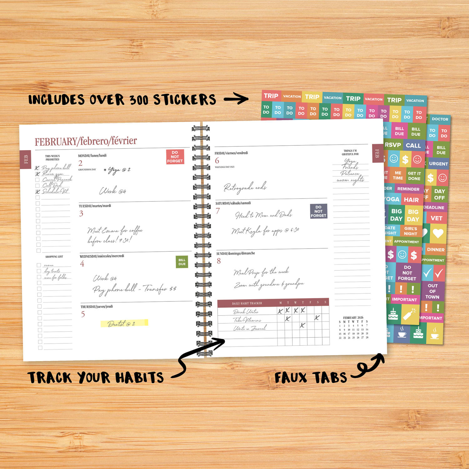 2026 Willow Creek Press Softcover Weekly/Monthly Planner, 6-1/2in x 8-1/2in, Ciao Bella, January To December, 58497 - Image 3